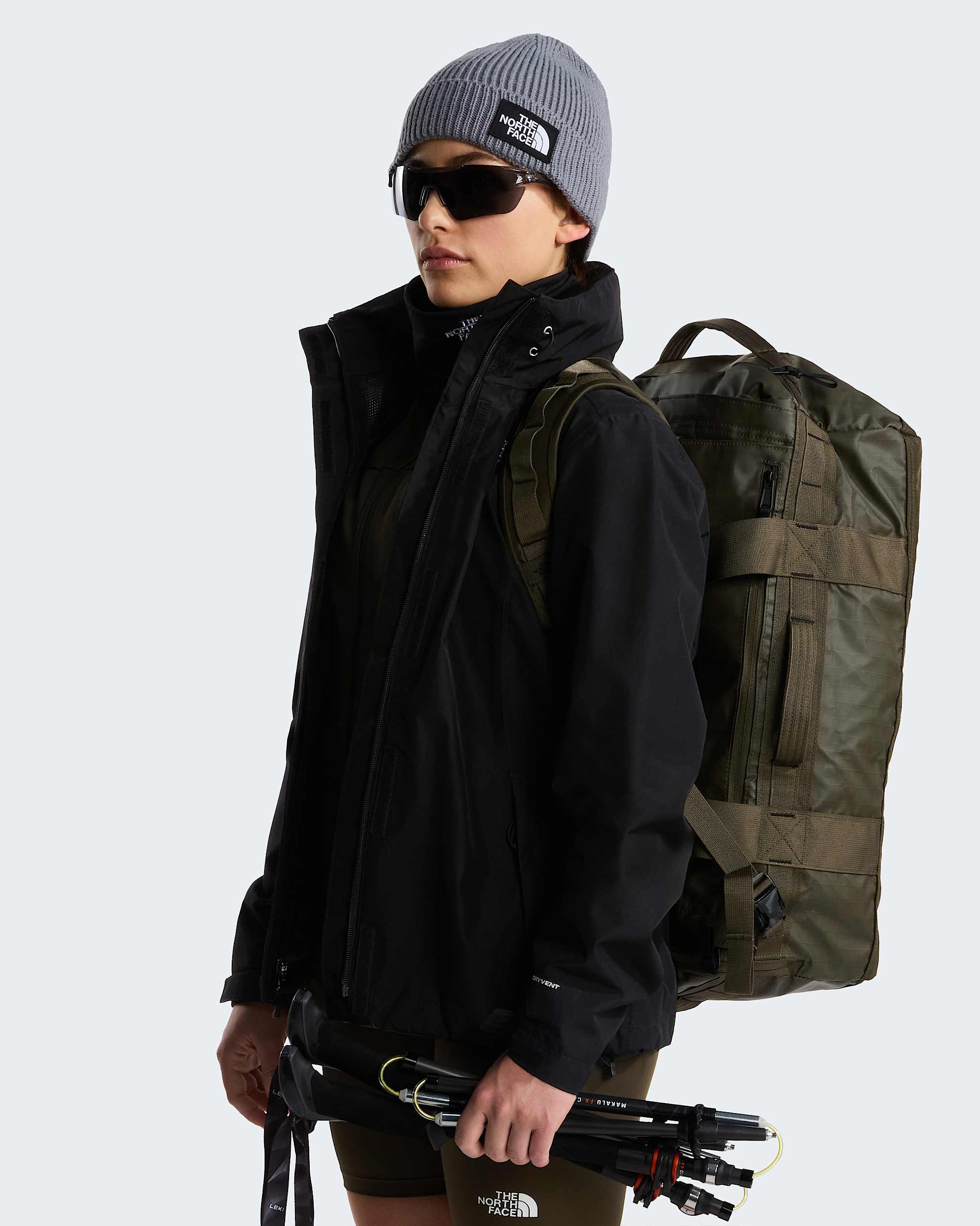 Base Camp Voyager 42LiterDuffelTasche TNF New Taupe GreenTNF BlackNPF ALT1