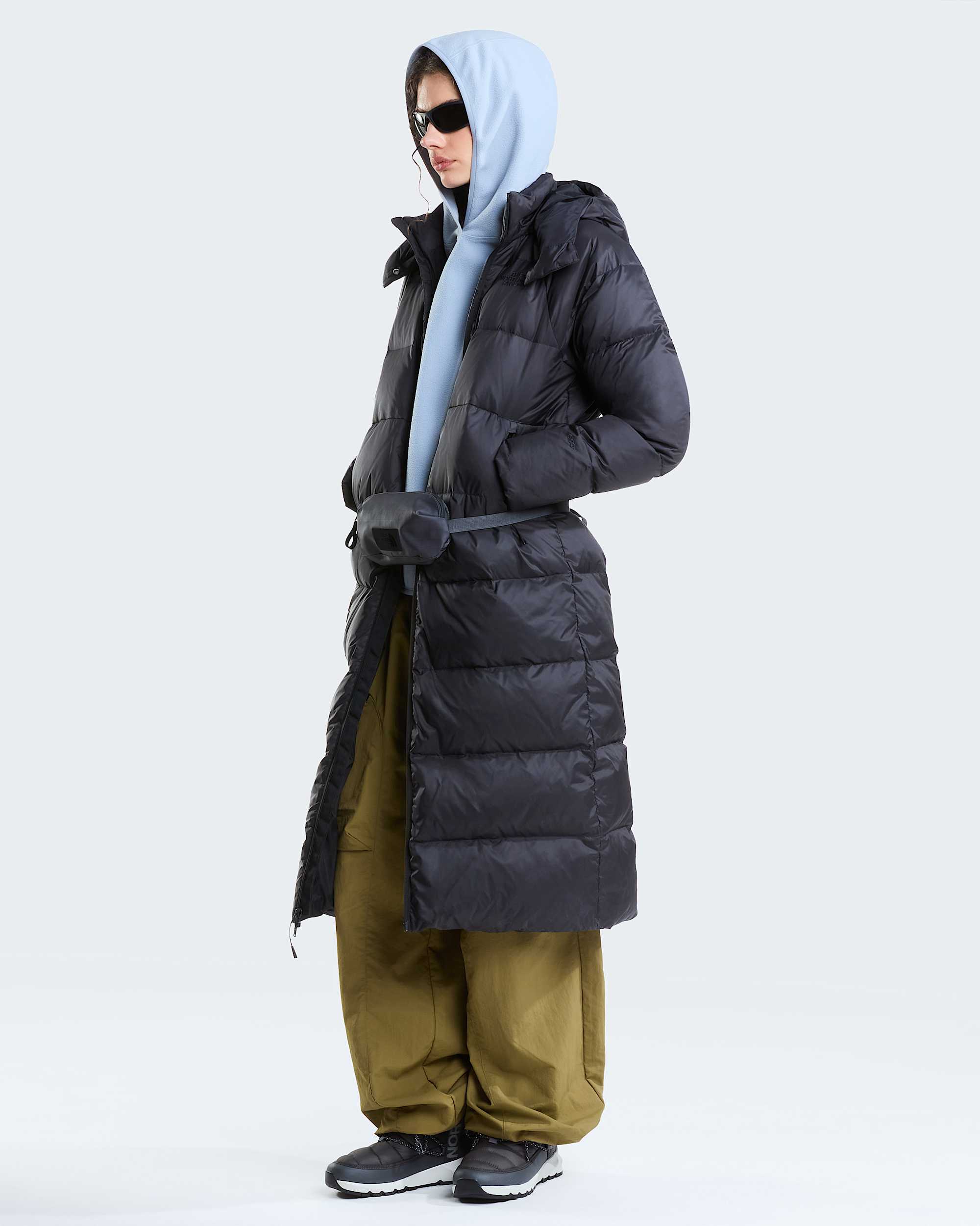 Womens Hydrenalite City Long Down Hooded Parka TNF ALT1