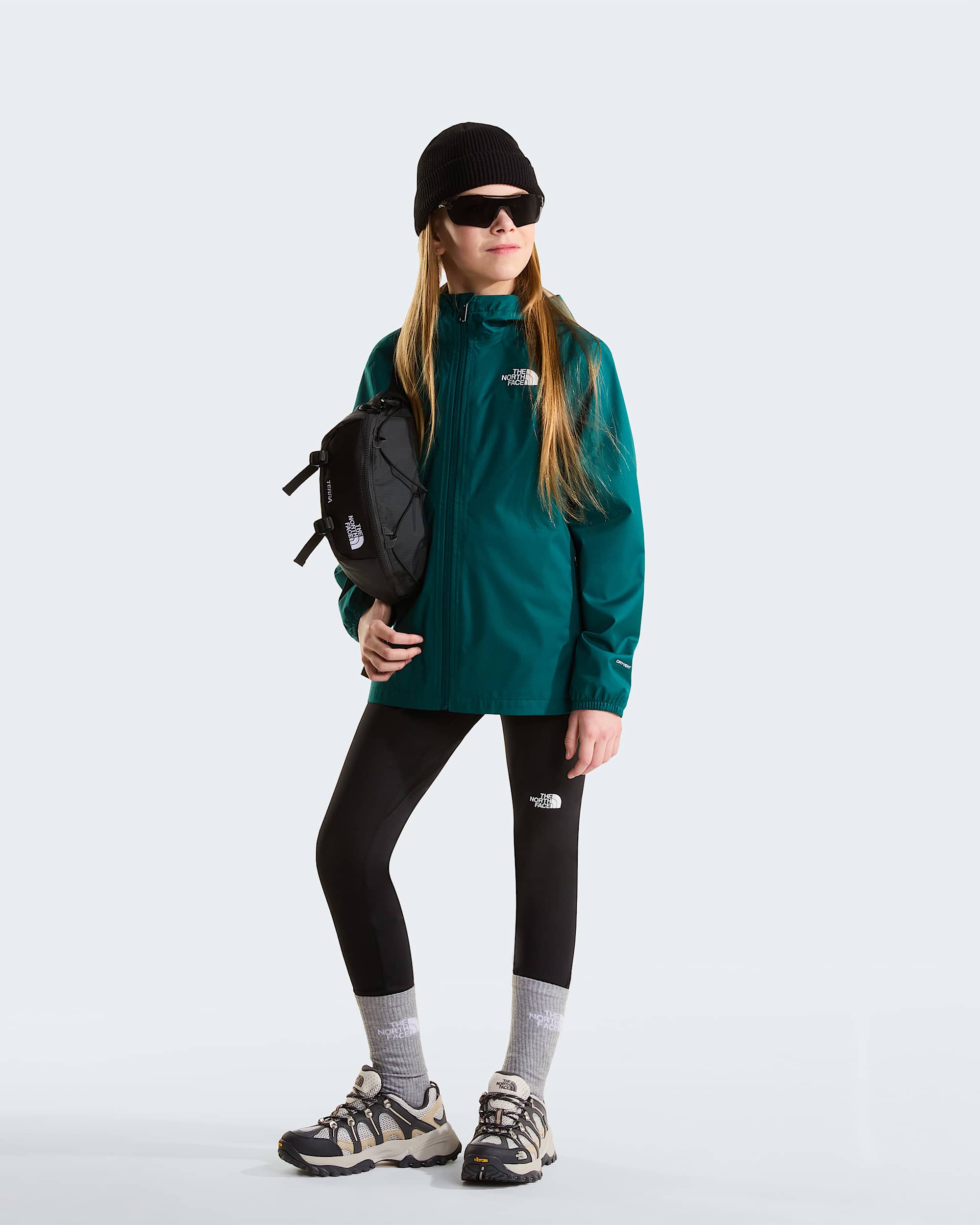 Zipline Regenjacke fr Jugendliche TNF Pacific Teal ALT13