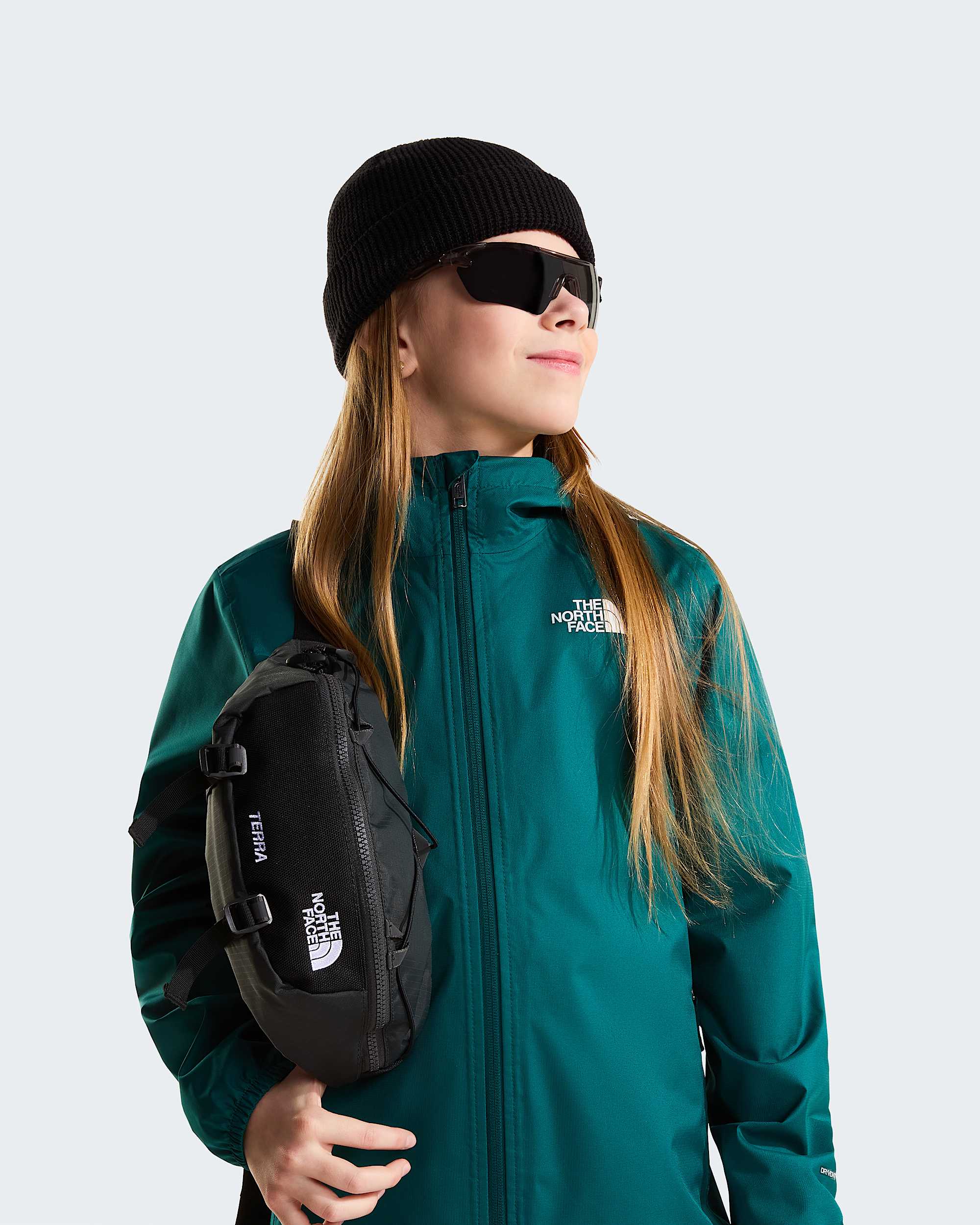 Zipline Regenjacke fr Jugendliche TNF Pacific Teal ALT17
