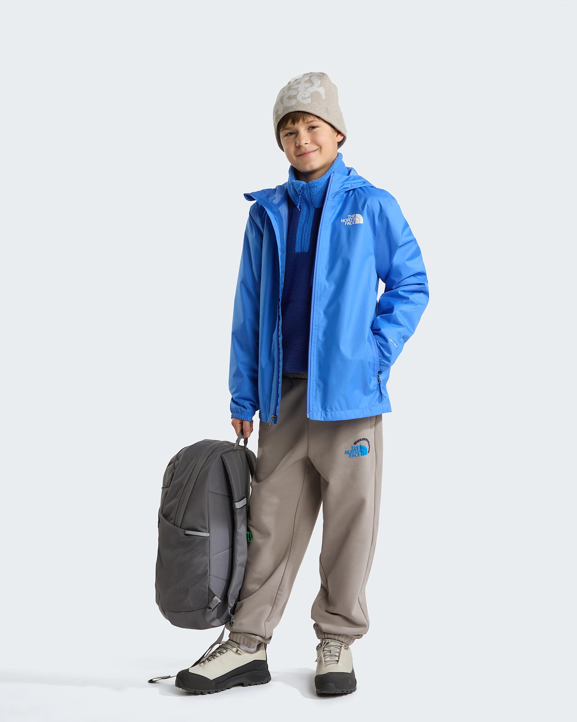 Chaqueta impermeable Zipline para jvenes TNF Active Blue ALT1