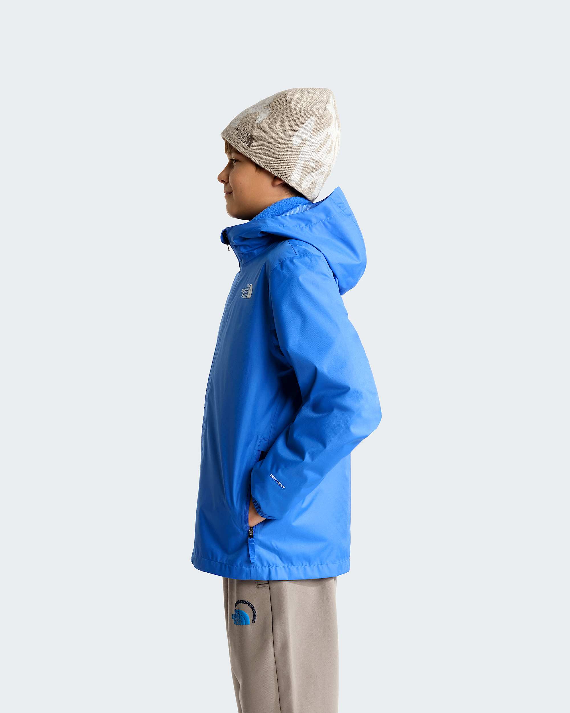 Chaqueta impermeable Zipline para jvenes TNF Active Blue ALT2