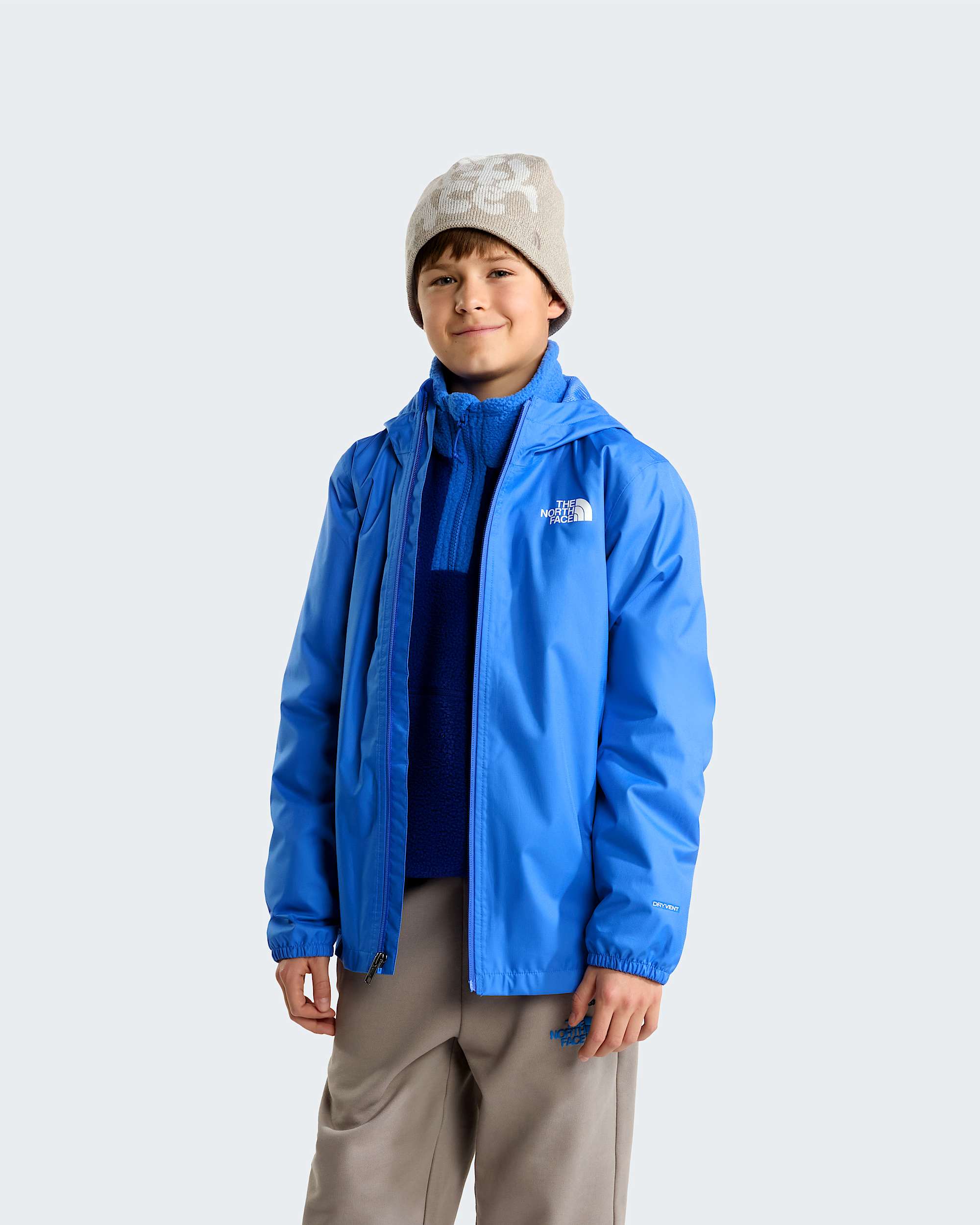 Chaqueta impermeable Zipline para jvenes TNF Active Blue ALT4