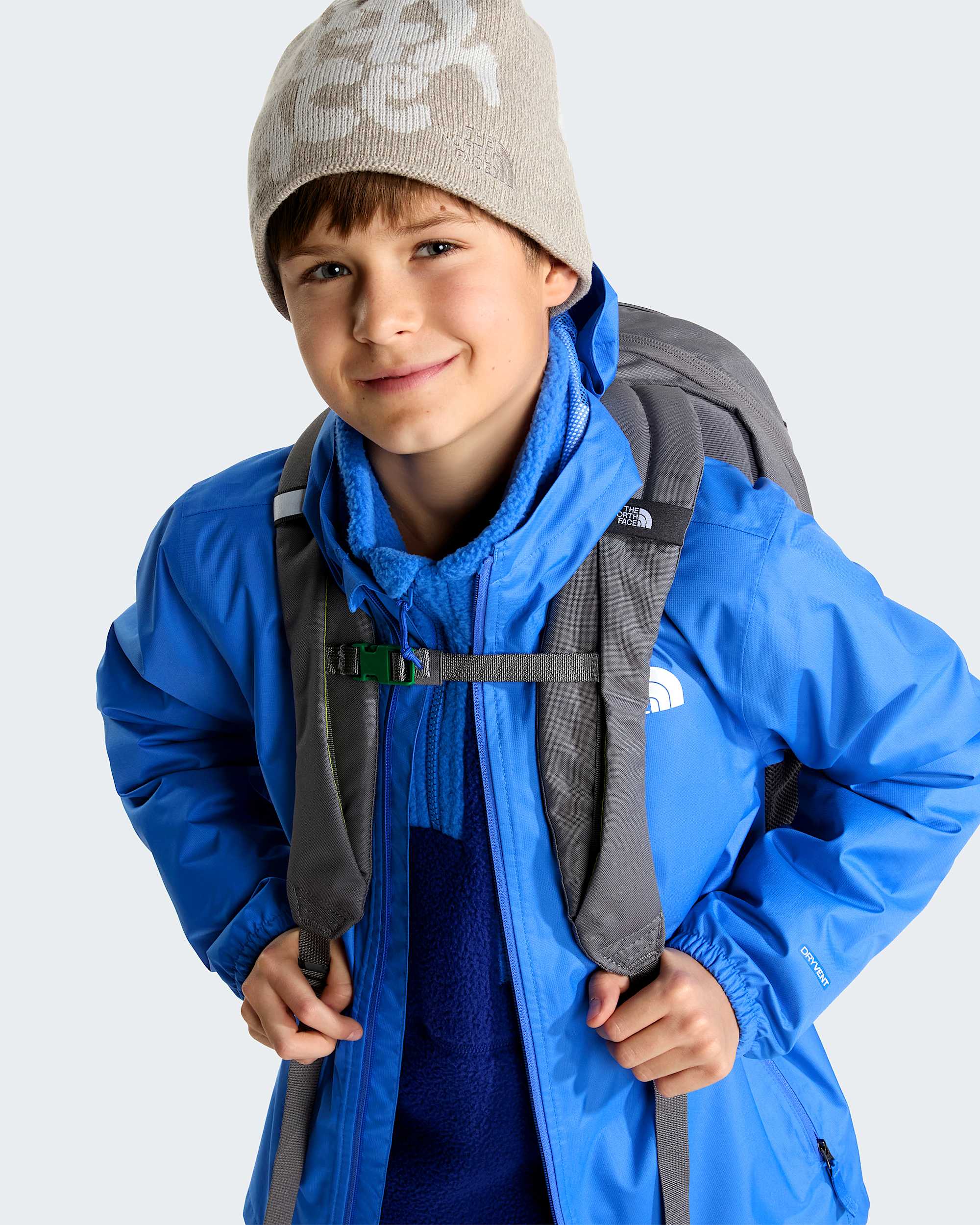 Chaqueta impermeable Zipline para jvenes TNF Active Blue ALT8
