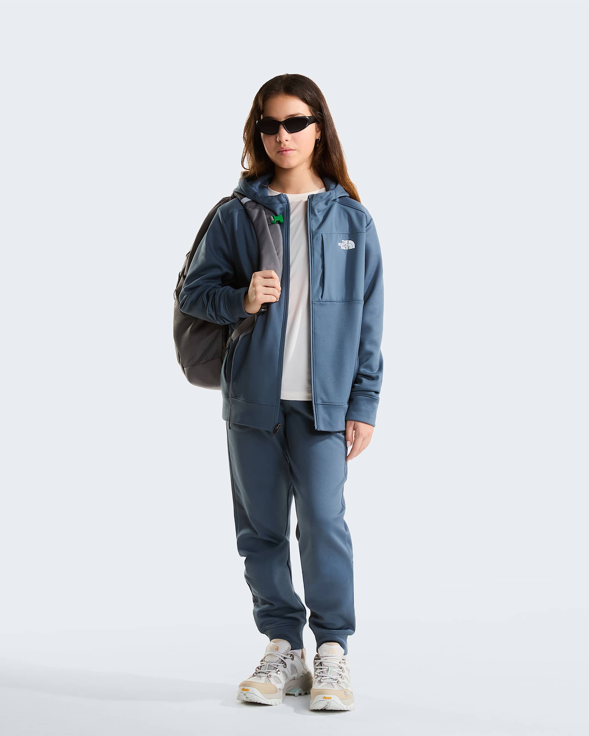 Giacca in pile con cappuccio TNF Performance da ragazzi TNF ALT13