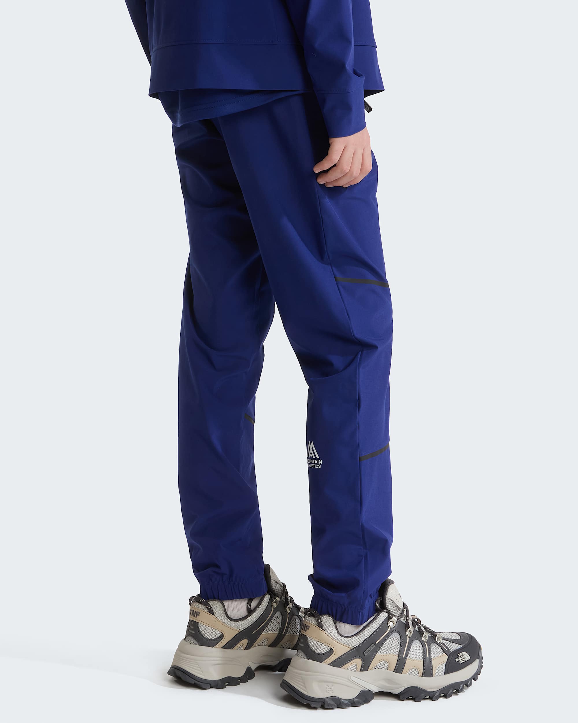 Geweven Mountain Athleticsbroek voor tieners TNF Bold Blue ALT3