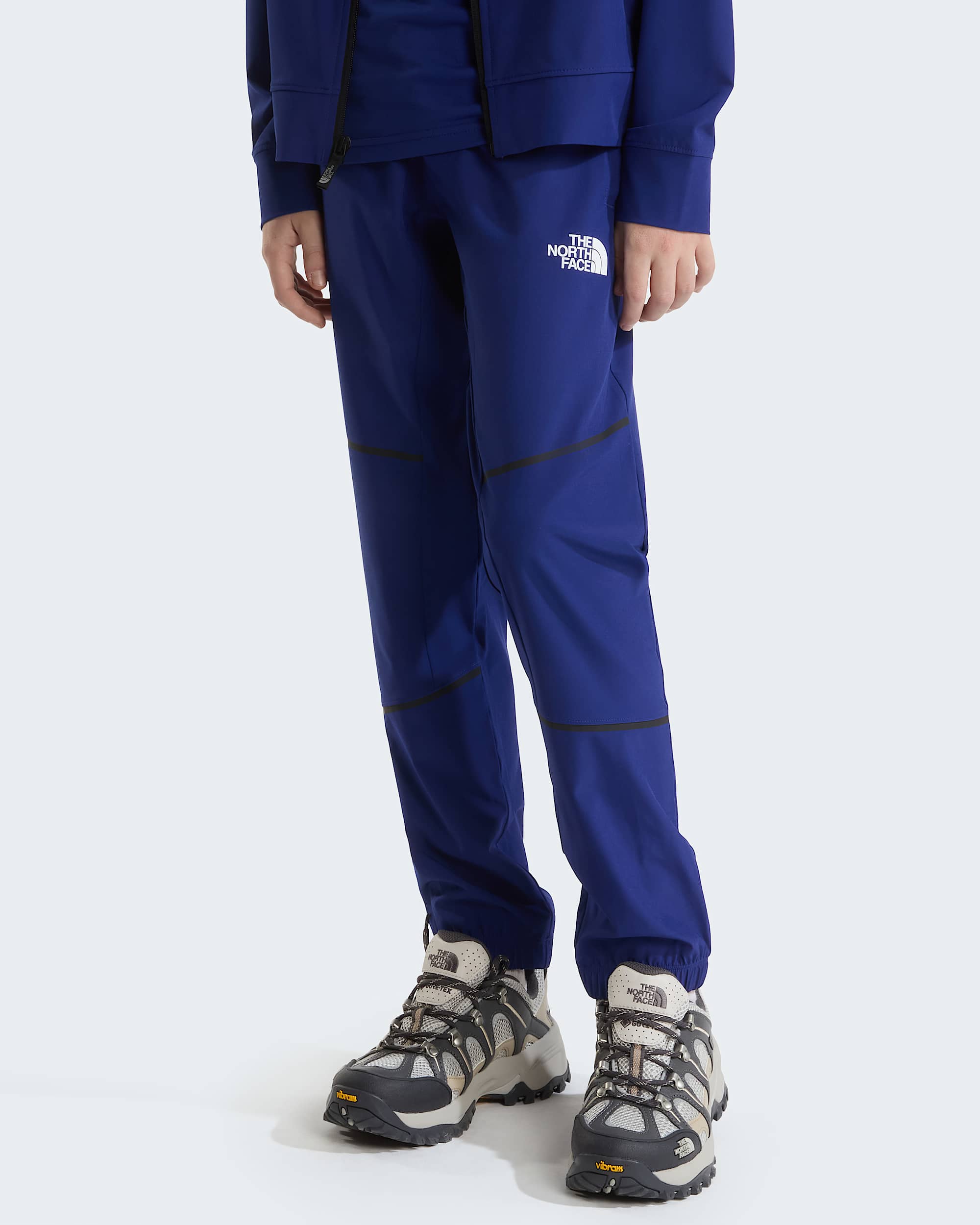 Geweven Mountain Athleticsbroek voor tieners TNF Bold Blue HERO