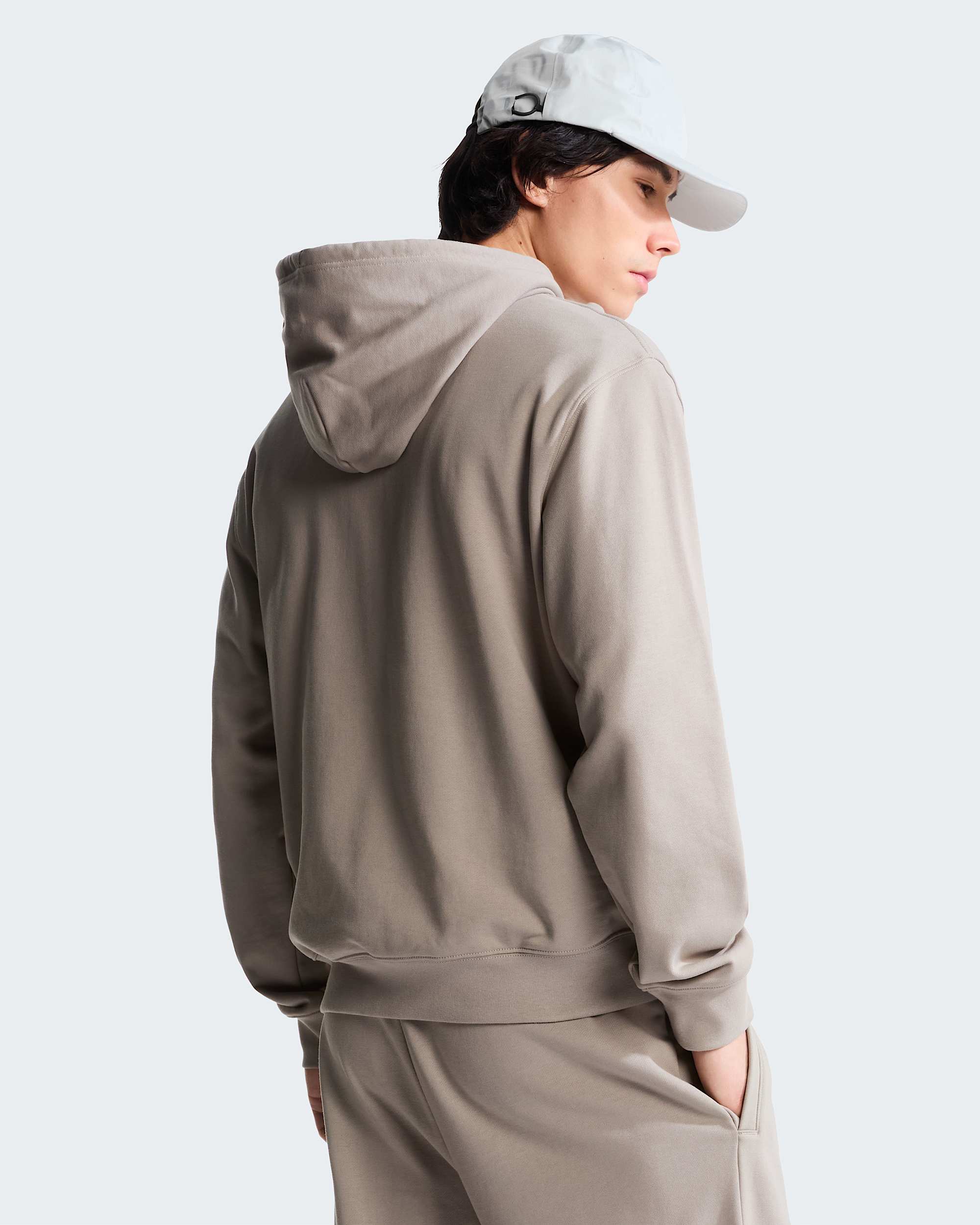 Mens TNF Essential Terry Simple Dome Relaxed Hoodie TNF ALT3