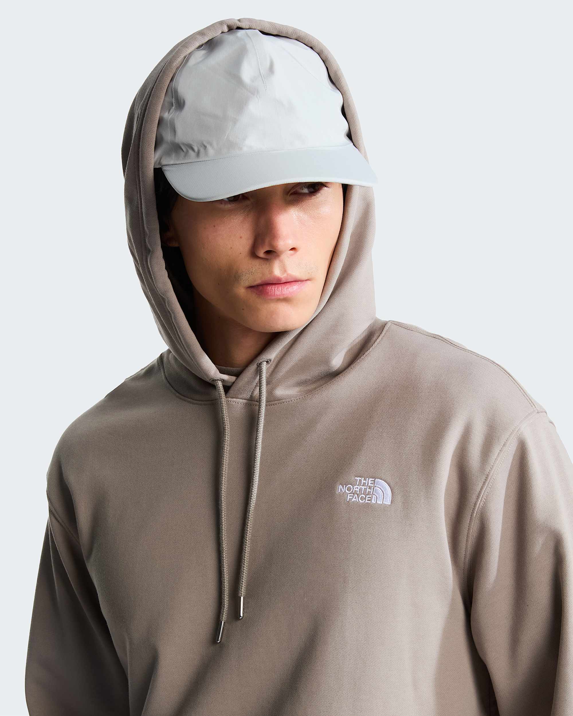 Mens TNF Essential Terry Simple Dome Relaxed Hoodie TNF ALT4