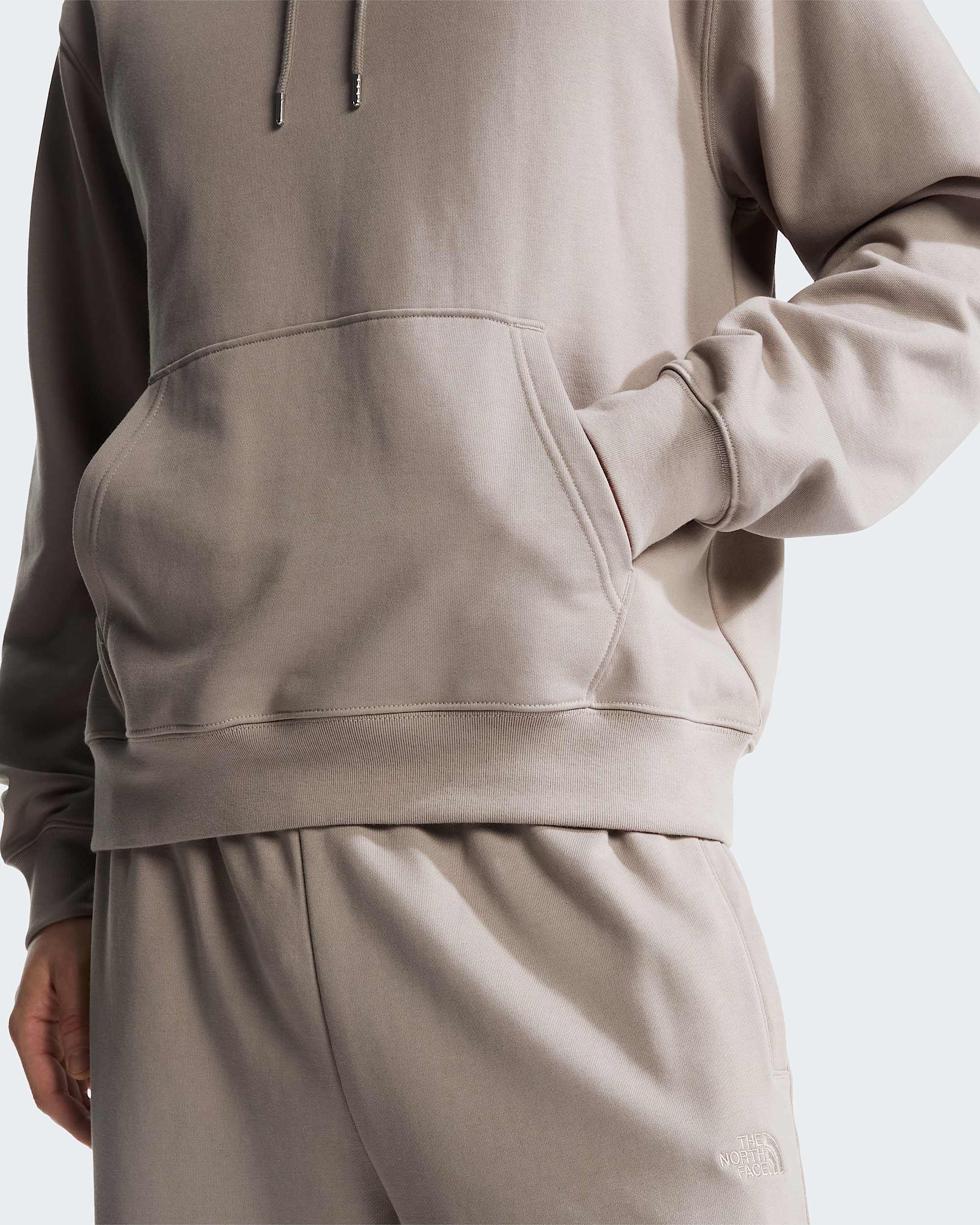Mens TNF Essential Terry Simple Dome Relaxed Hoodie TNF ALT5