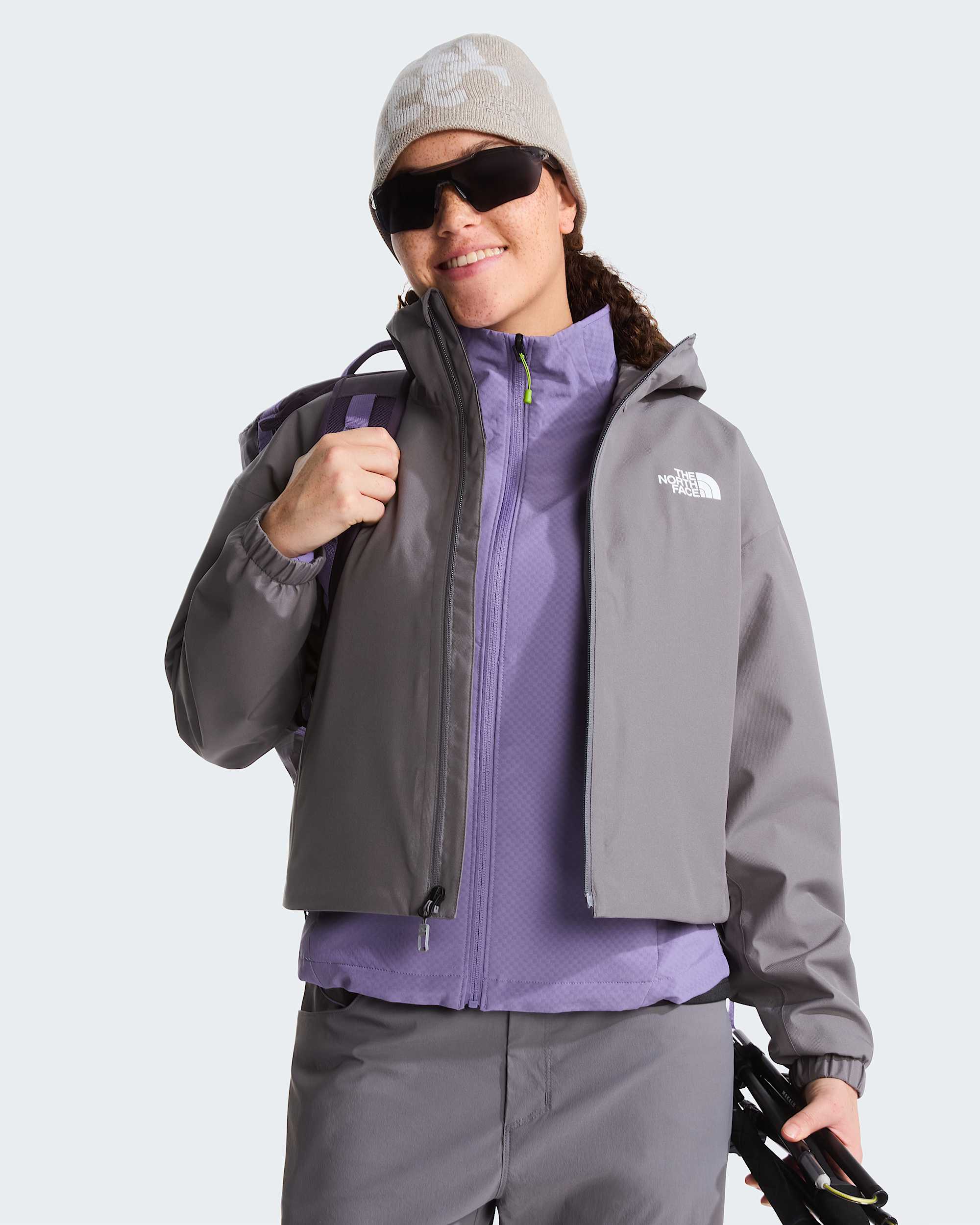 Veste courte Quest DryVent pour femme TNF Smoked Pearl ALT10