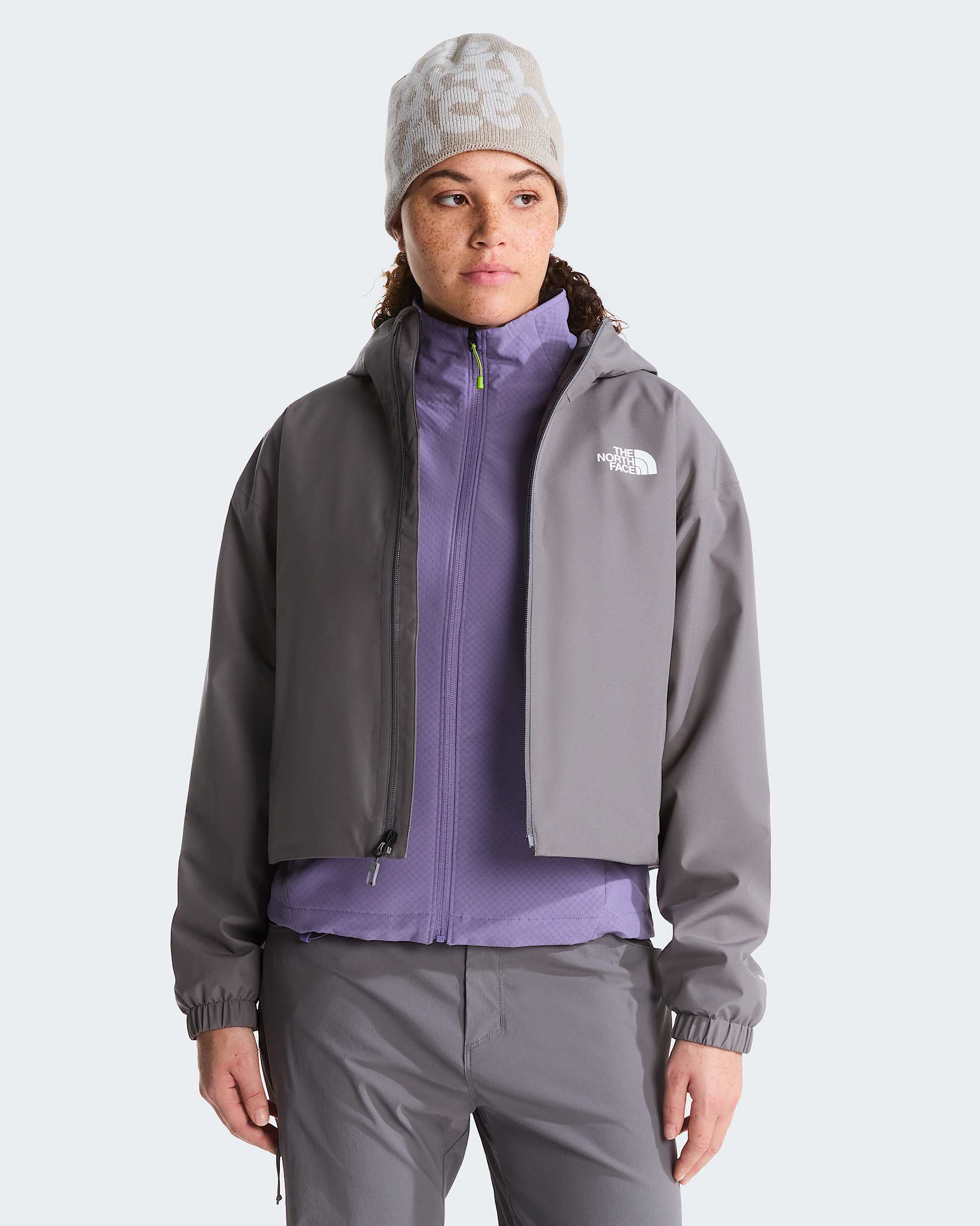 Veste courte Quest DryVent pour femme TNF Smoked Pearl ALT4
