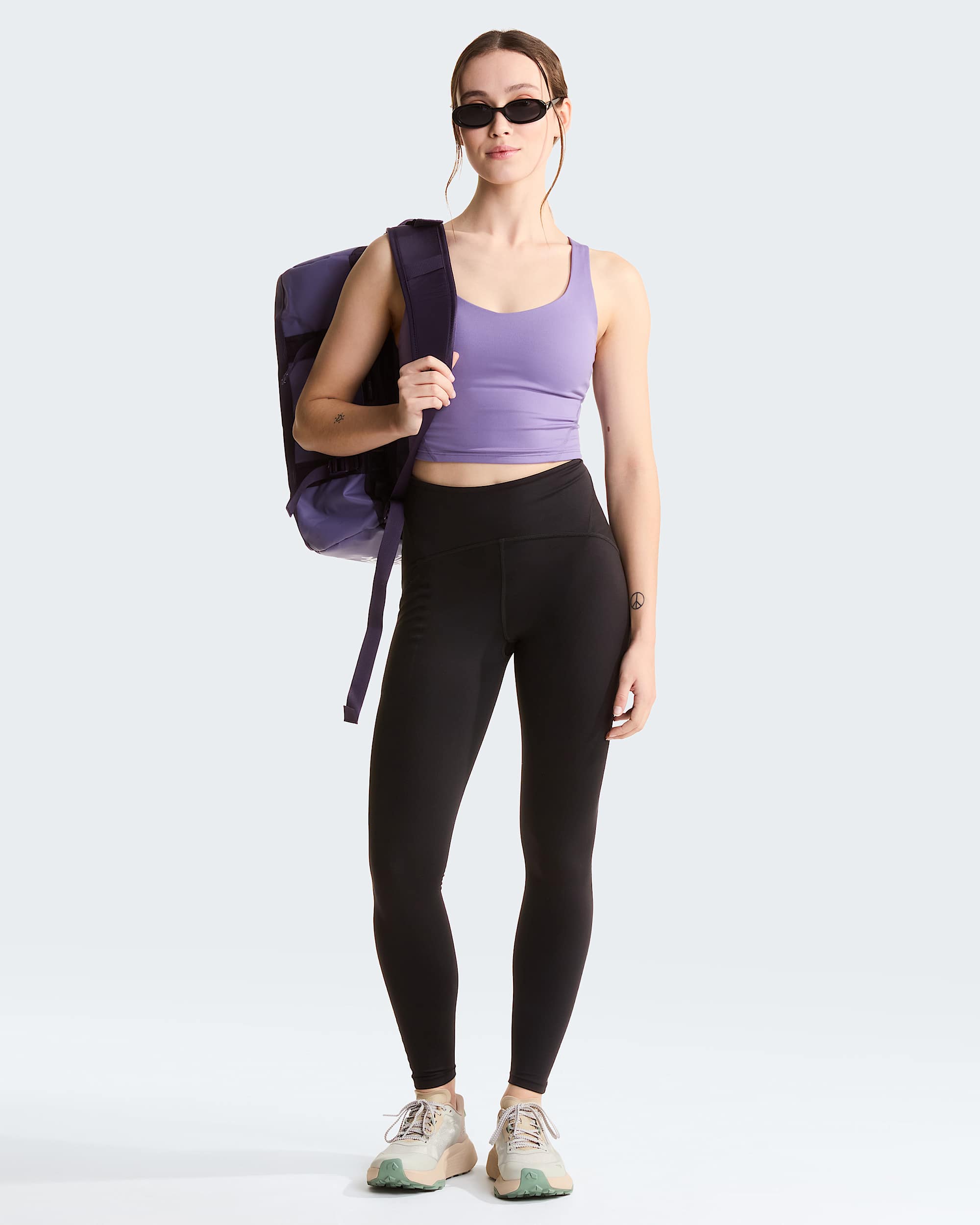 Reggiseno sportivo Jaida Longline da donna TNF Grounded Plum ALT2
