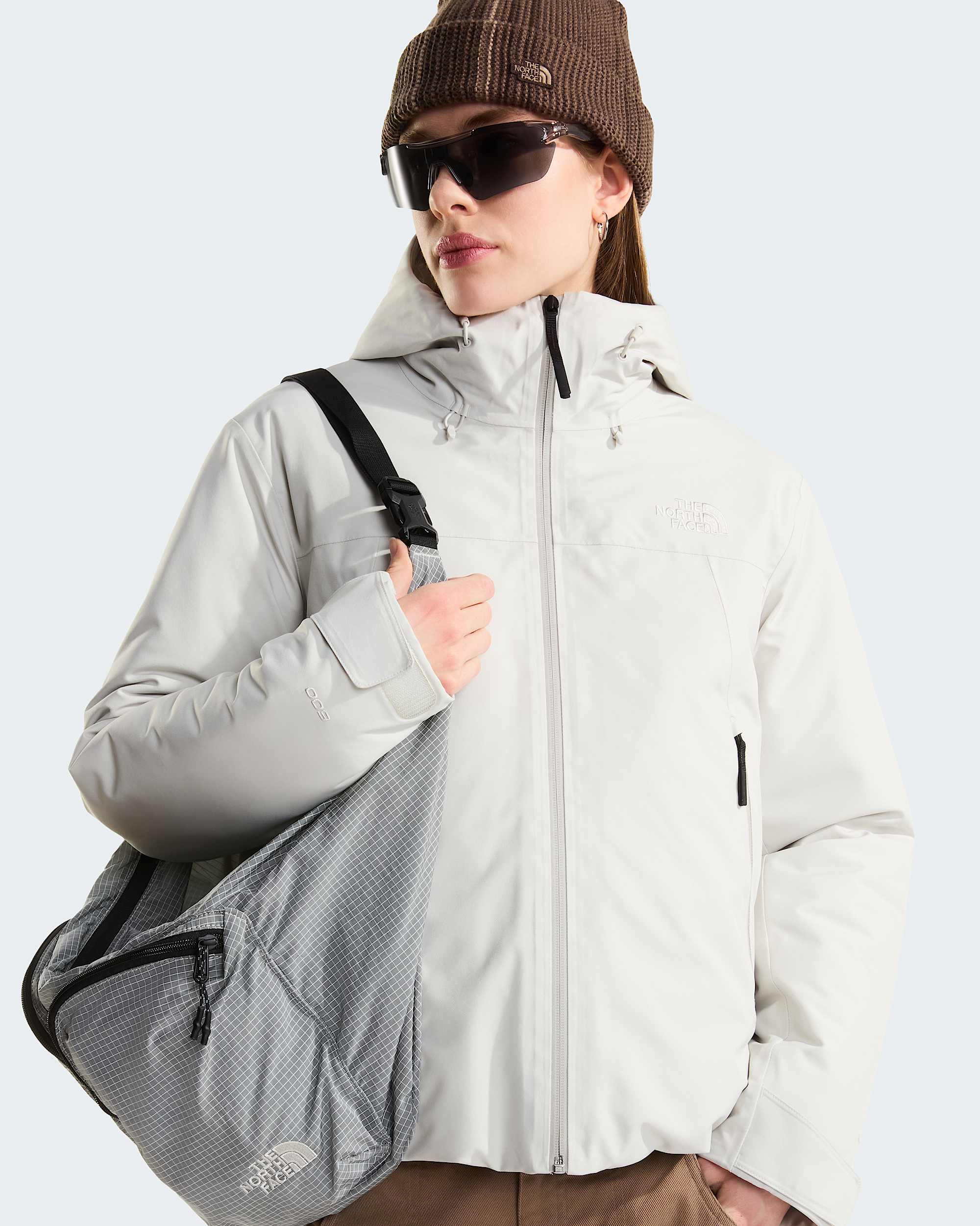 Womens TNF Range Down Hooded Jacket TNF ALT13