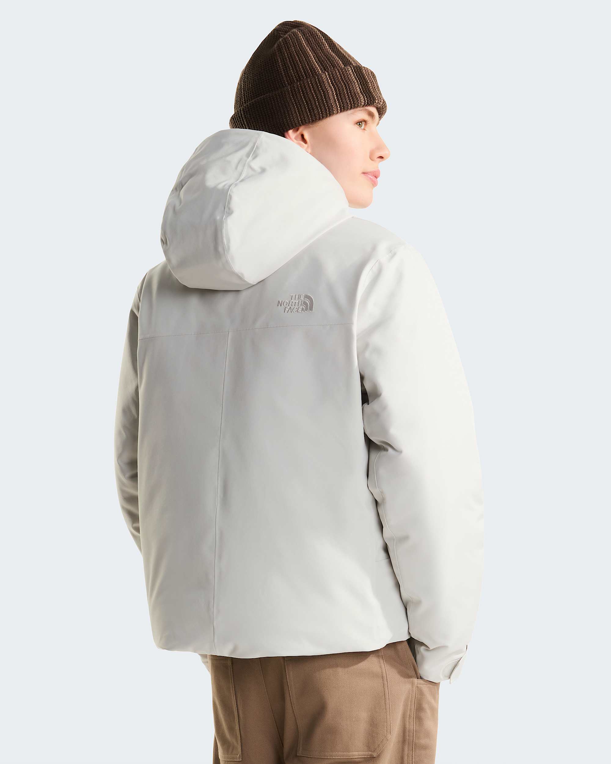 Womens TNF Range Down Hooded Jacket TNF ALT3