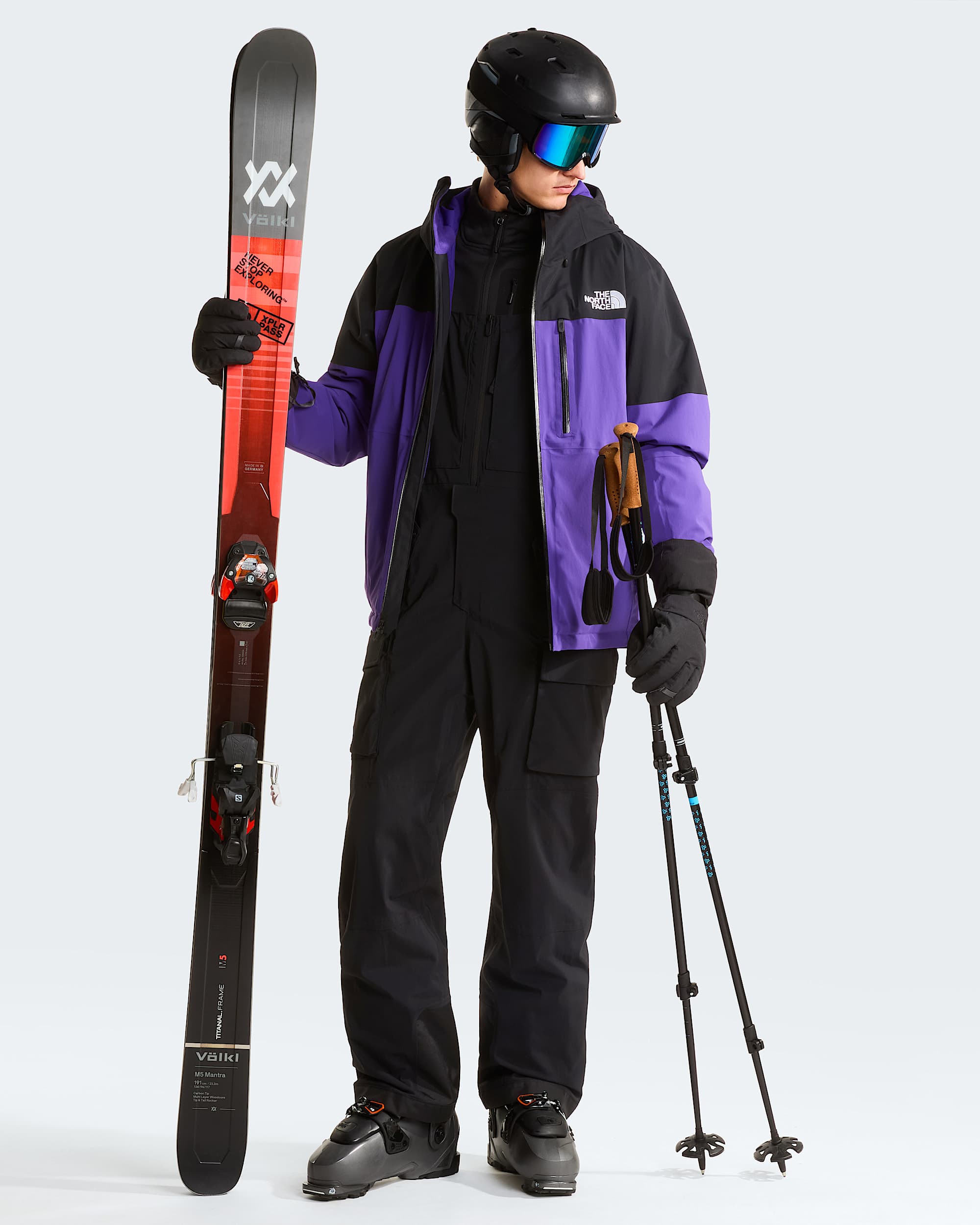 Mens Freedom Bib Trousers TNF ALT4