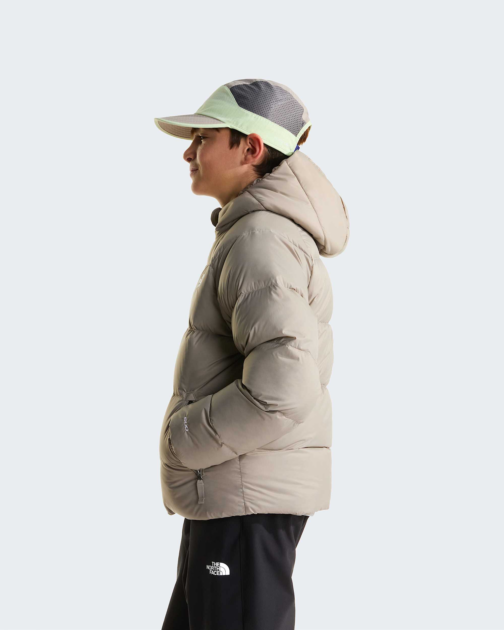 Chaqueta de plumn con capucha Hydrenalite para nio TNF alt2