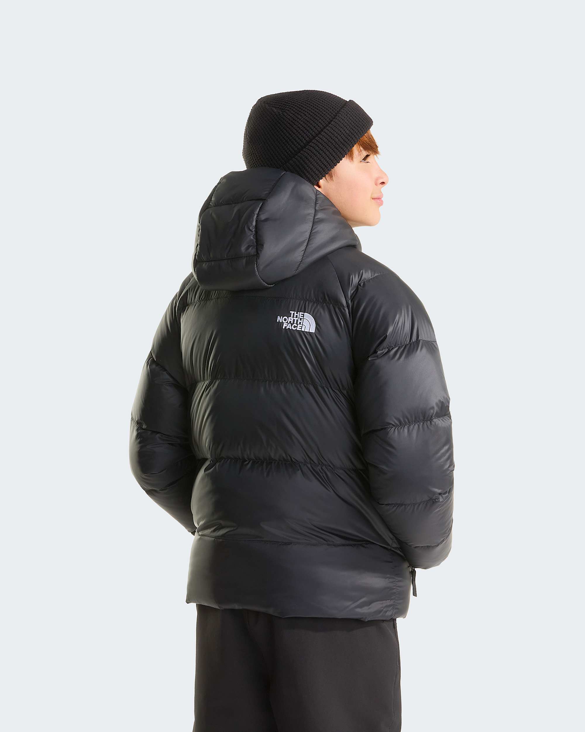 Boys Hydrenalite Down Hooded Jacket TNF ALT3