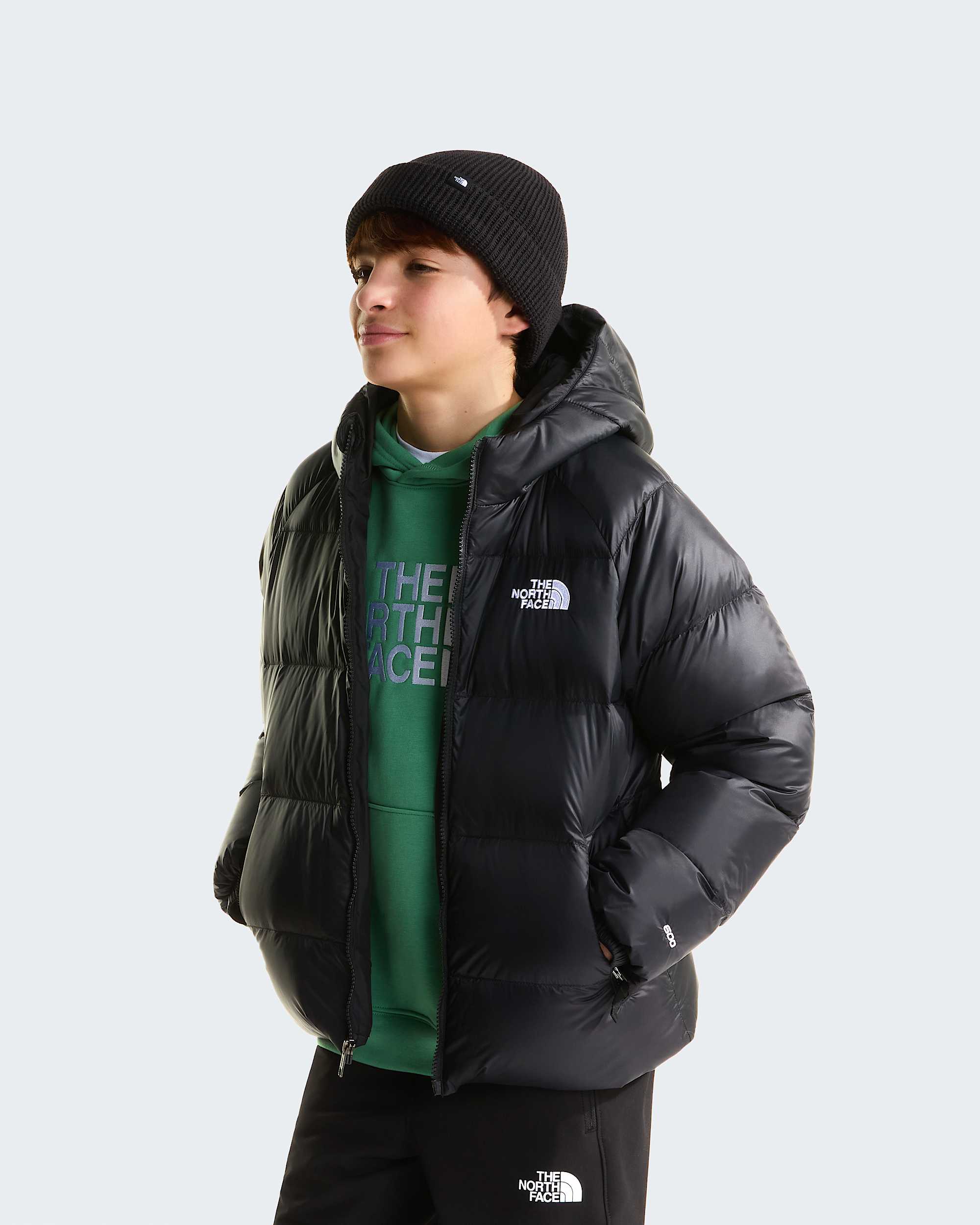 Boys Hydrenalite Down Hooded Jacket TNF ALT4