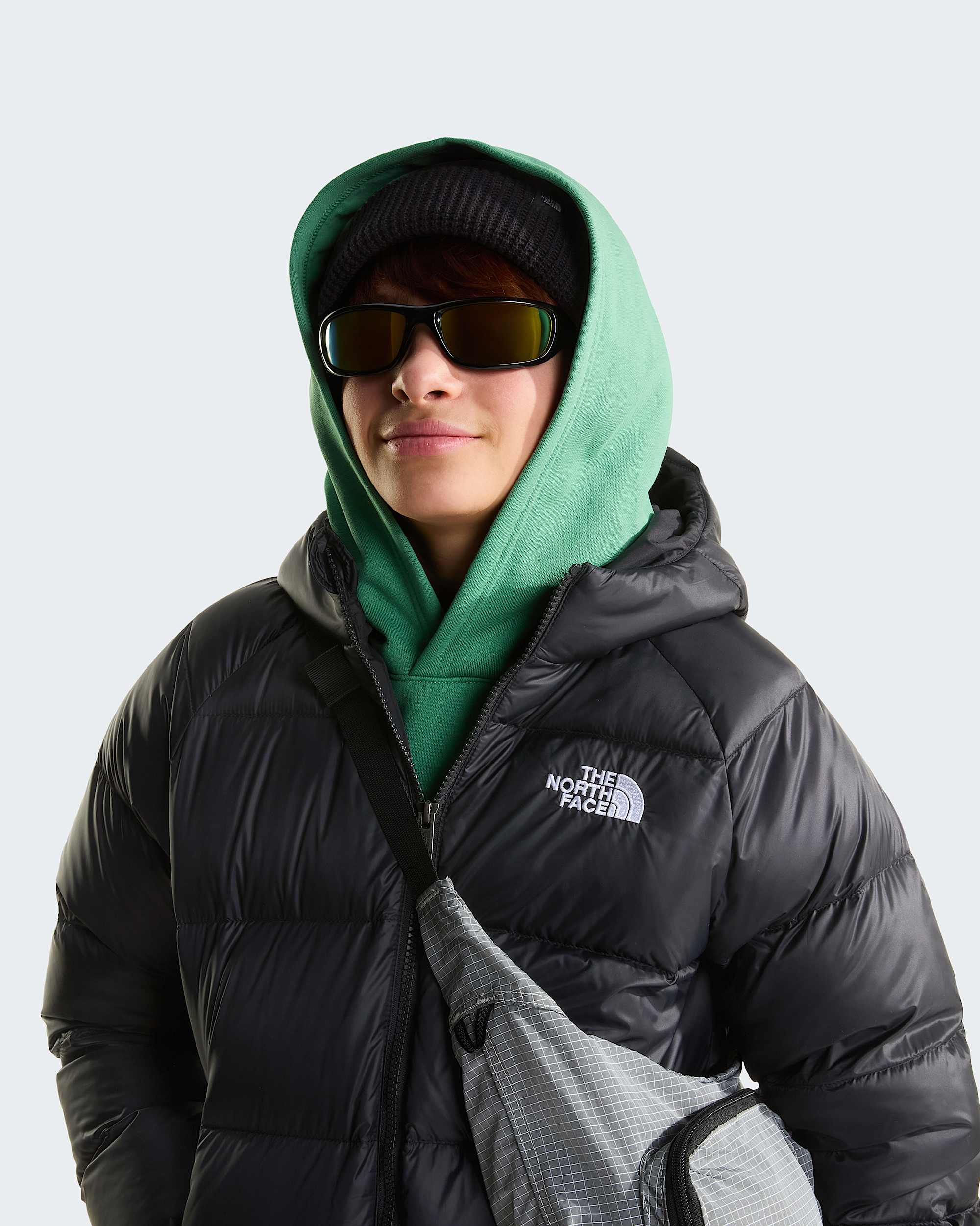 Boys Hydrenalite Down Hooded Jacket TNF ALT9