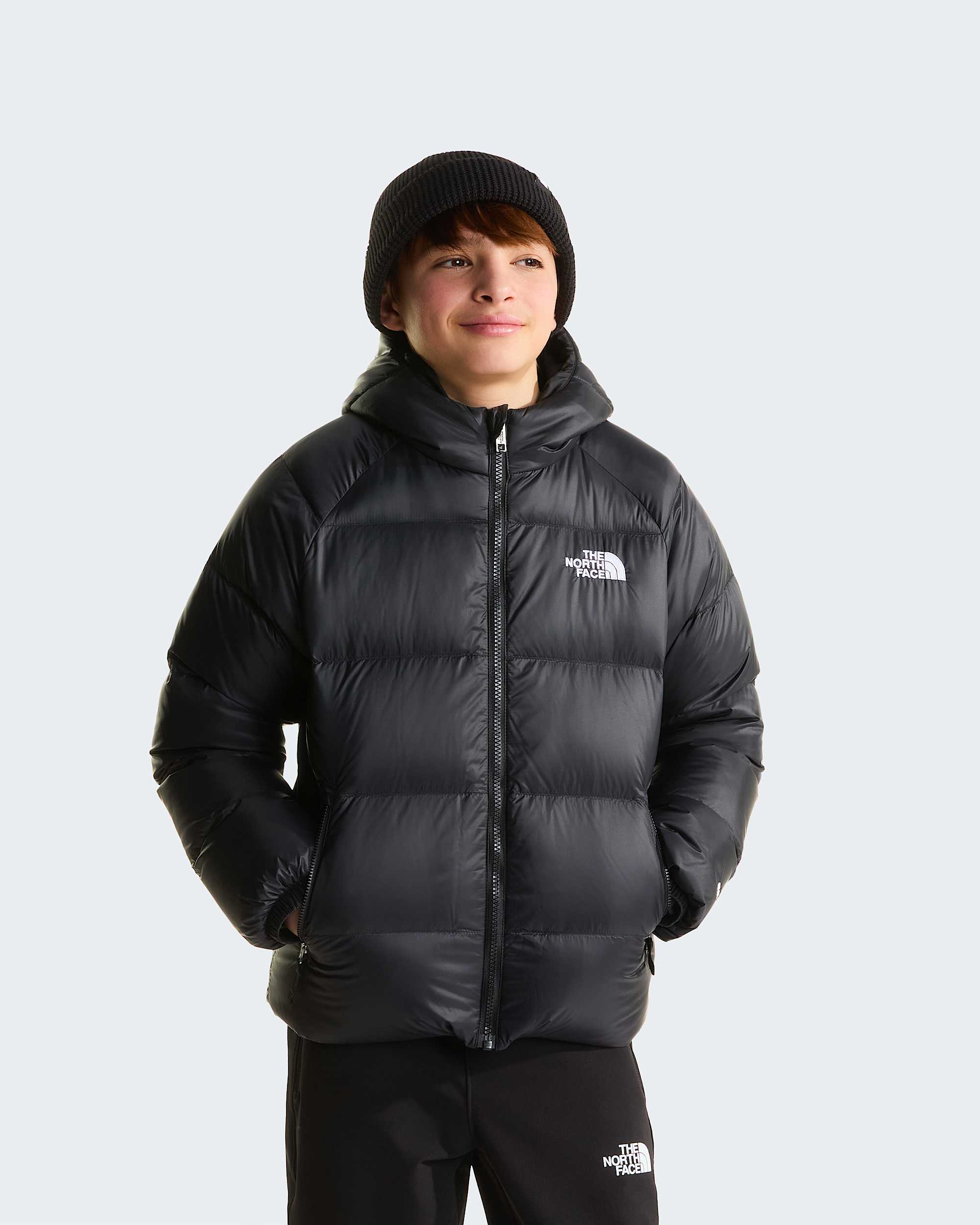 Boys Hydrenalite Down Hooded Jacket TNF HERO