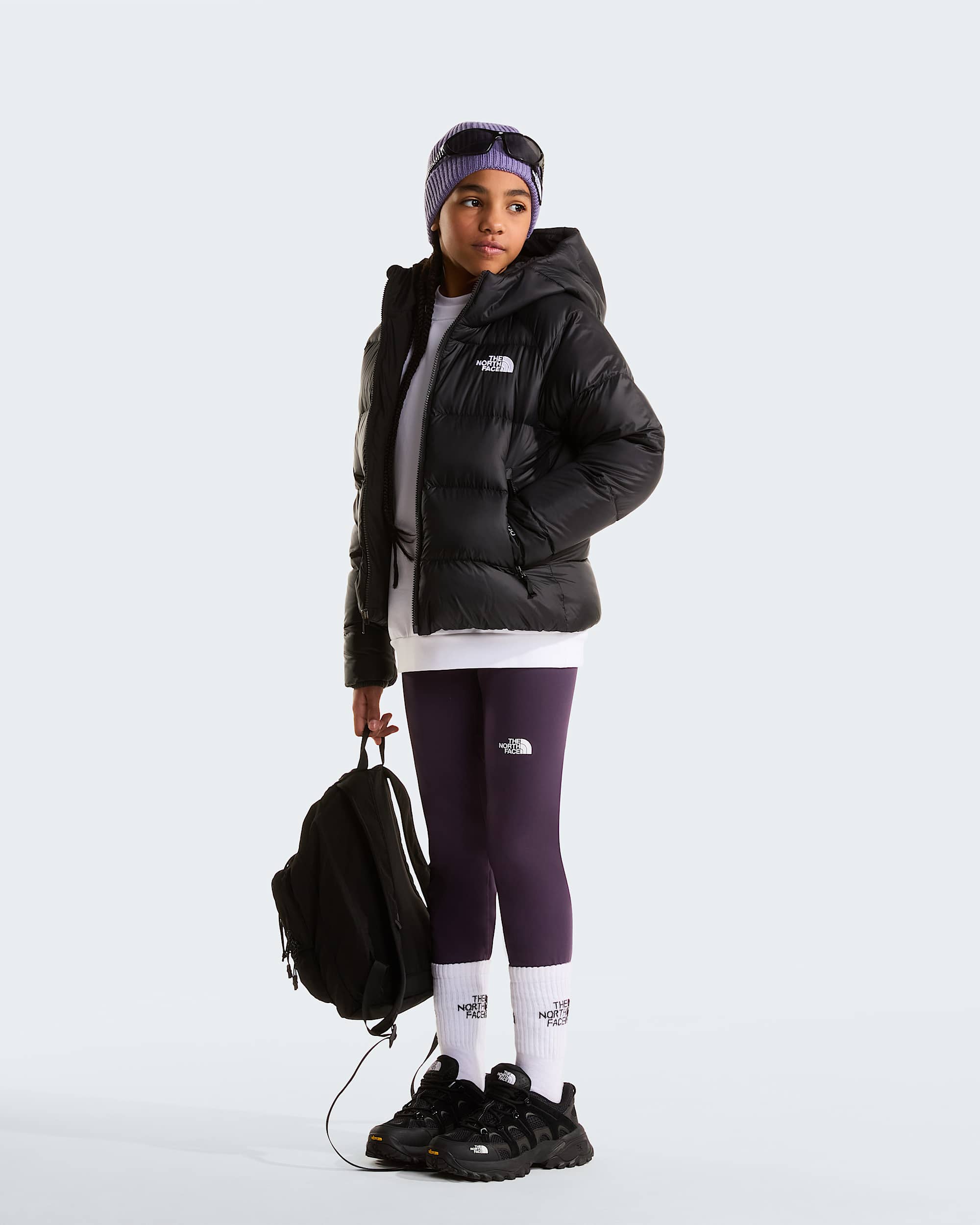 Giacca in piumino con cappuccio Hydrenalite da ragazza TNF ALT1