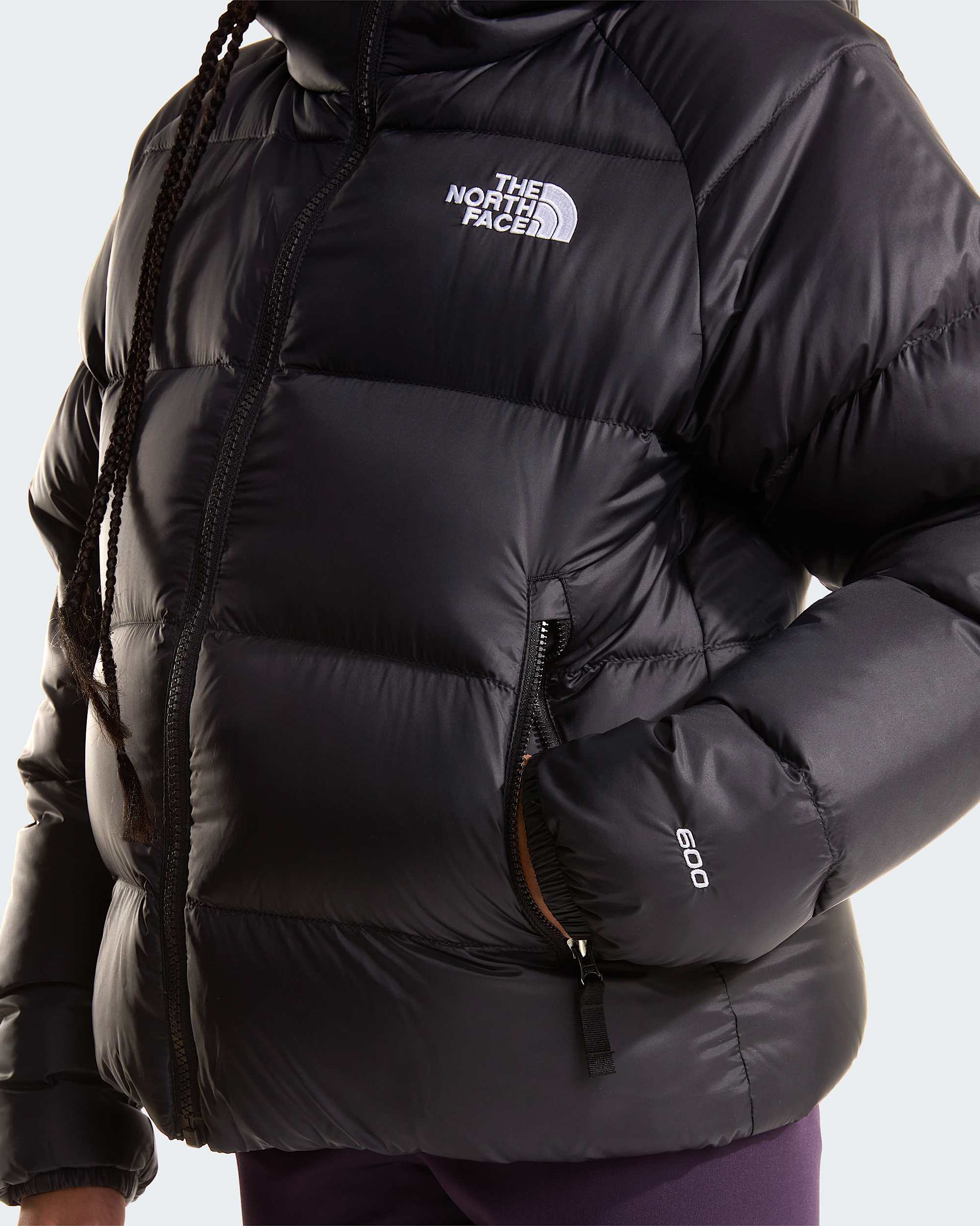 Giacca in piumino con cappuccio Hydrenalite da ragazza TNF ALT7