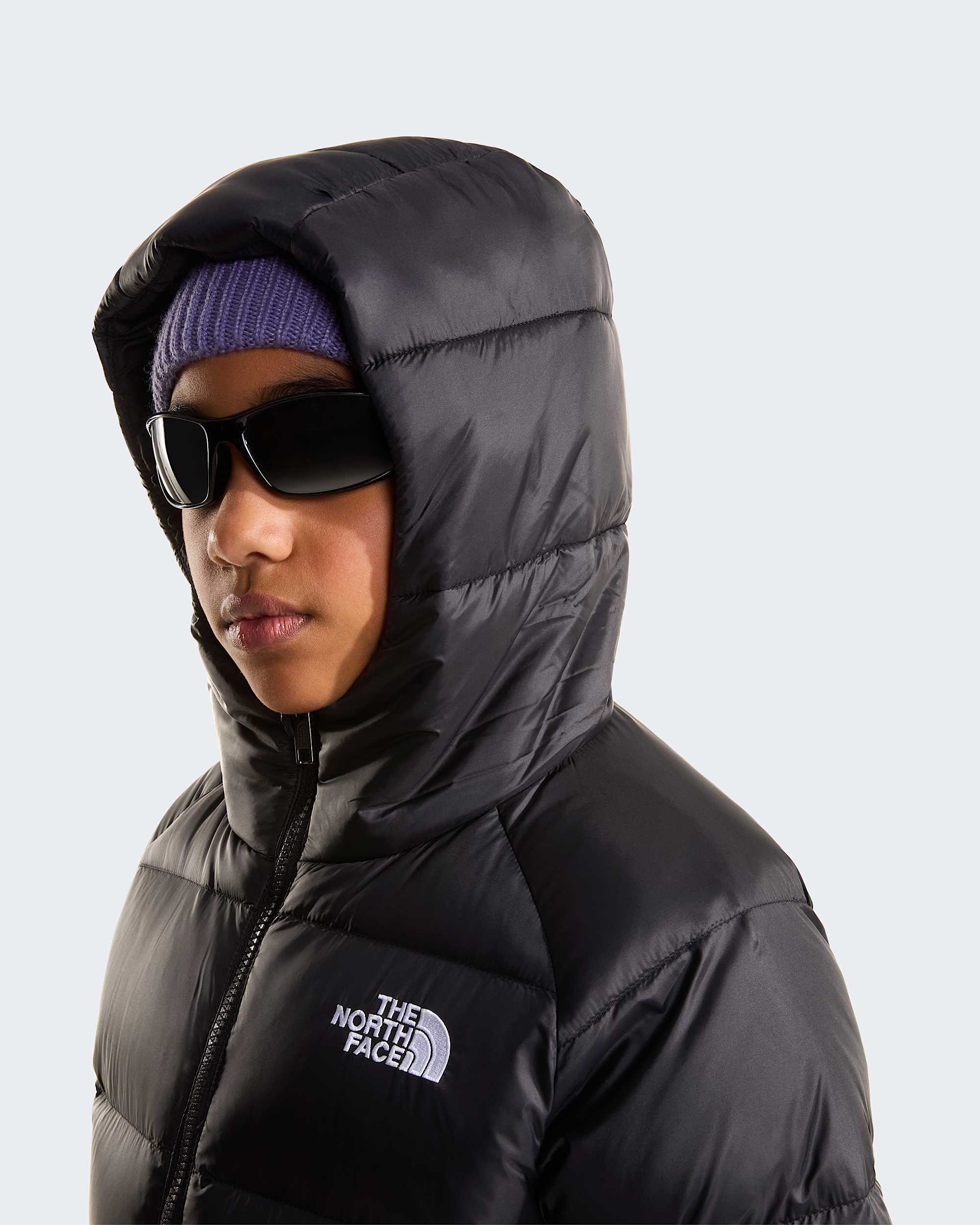 Giacca in piumino con cappuccio Hydrenalite da ragazza TNF ALT5