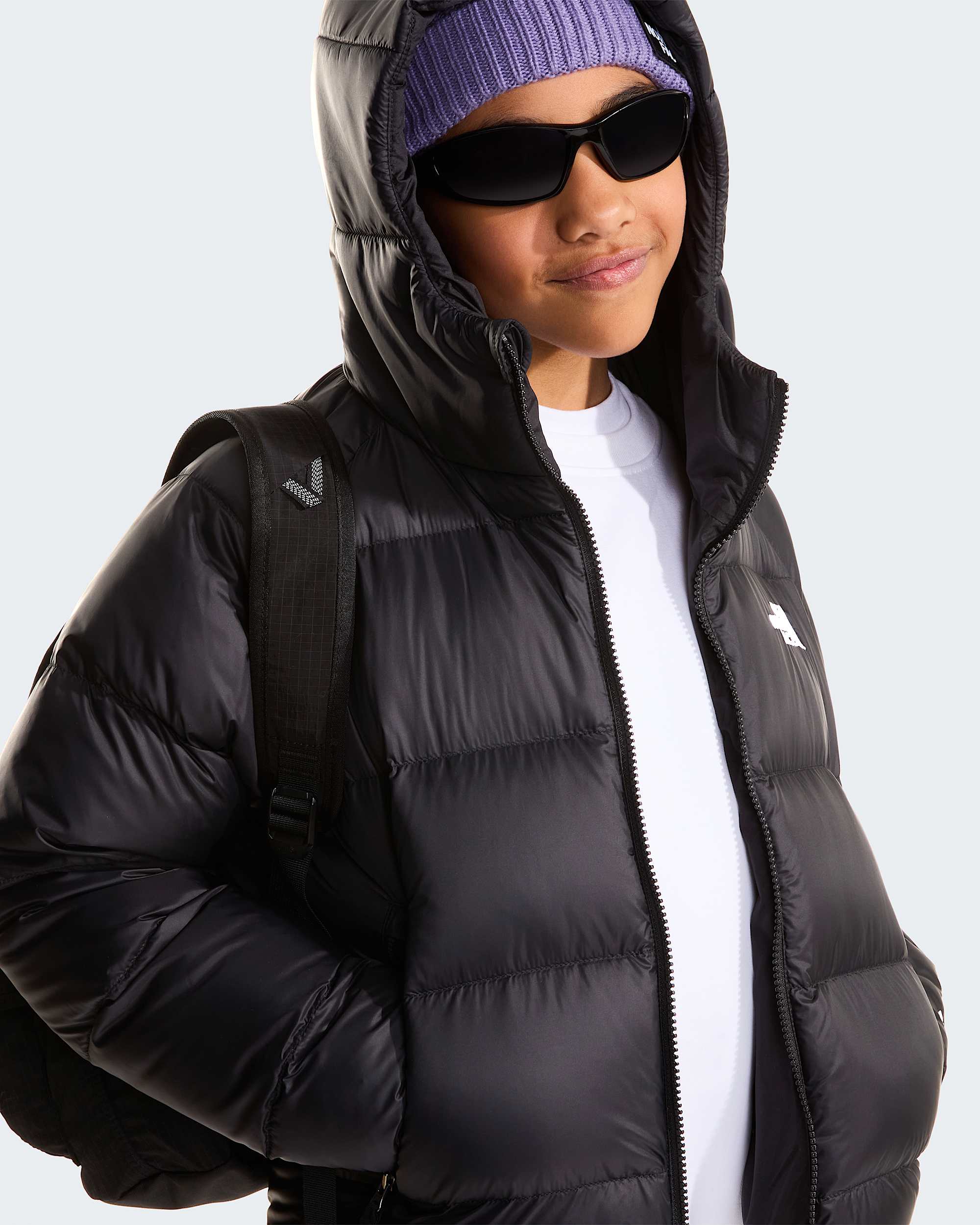 Giacca in piumino con cappuccio Hydrenalite da ragazza TNF ALT9