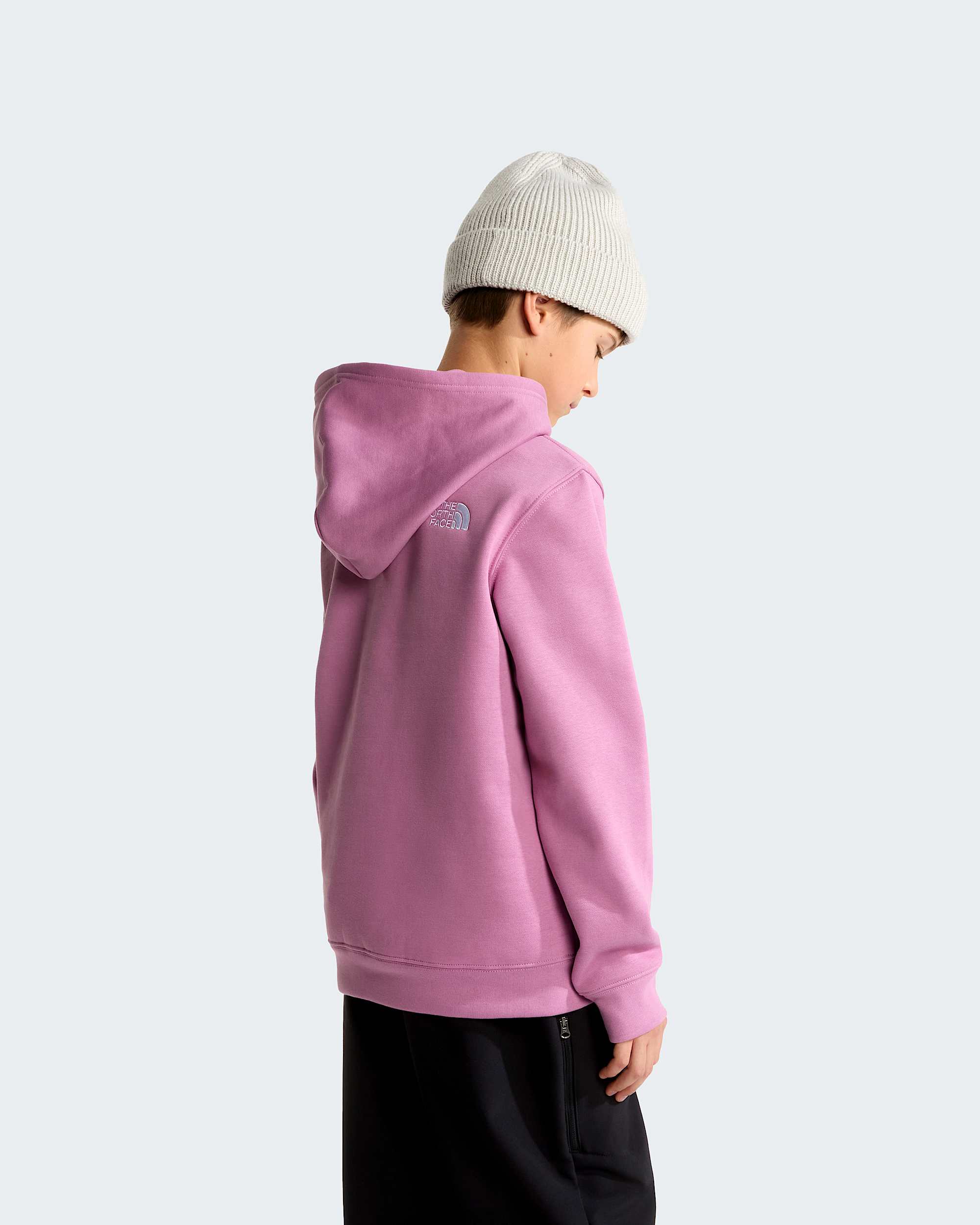 TNF Essential Drew Peak hoodie voor tieners TNF Hushed Lavender ALT15
