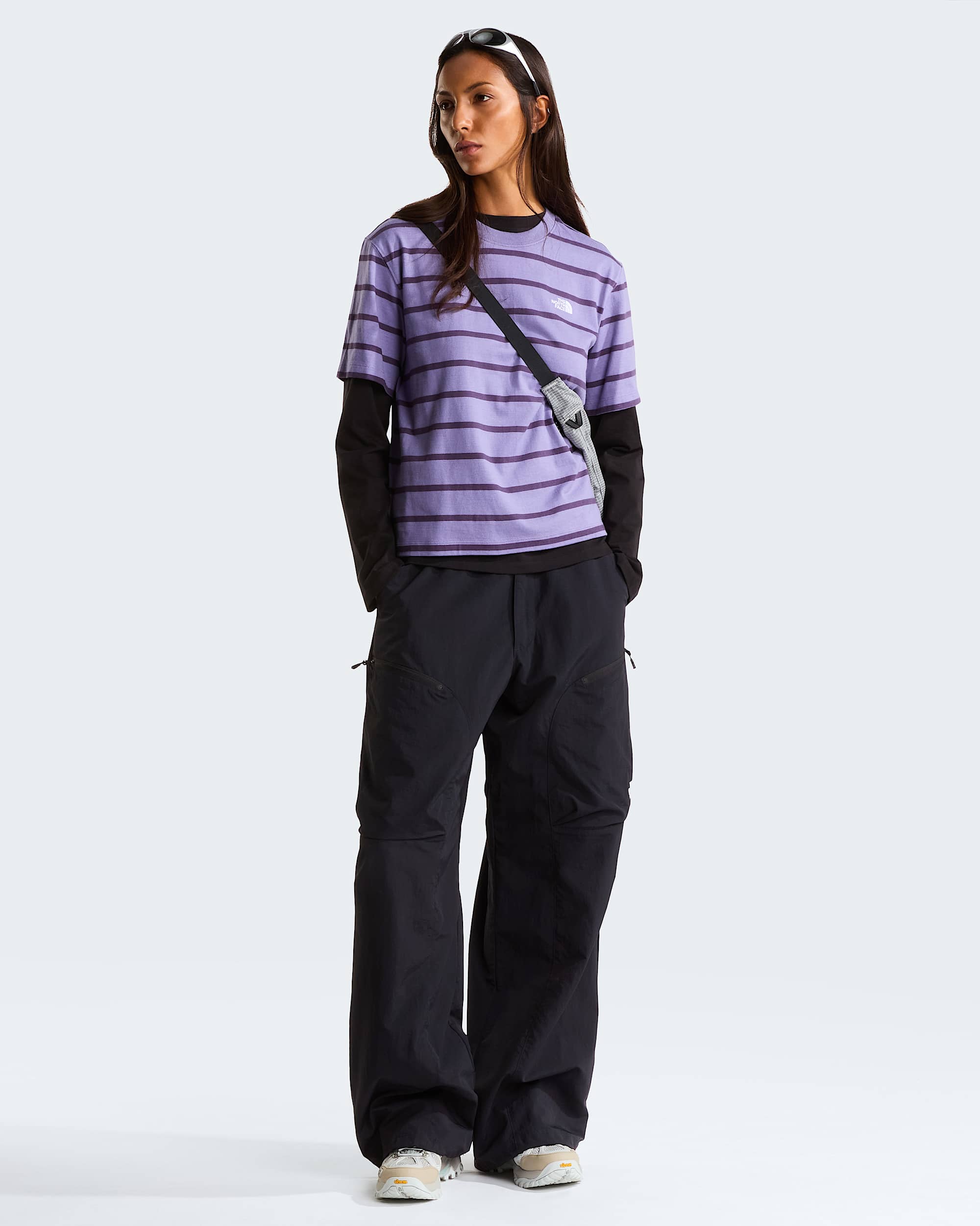 Tshirt Vista Stripe da donna TNF ALT1
