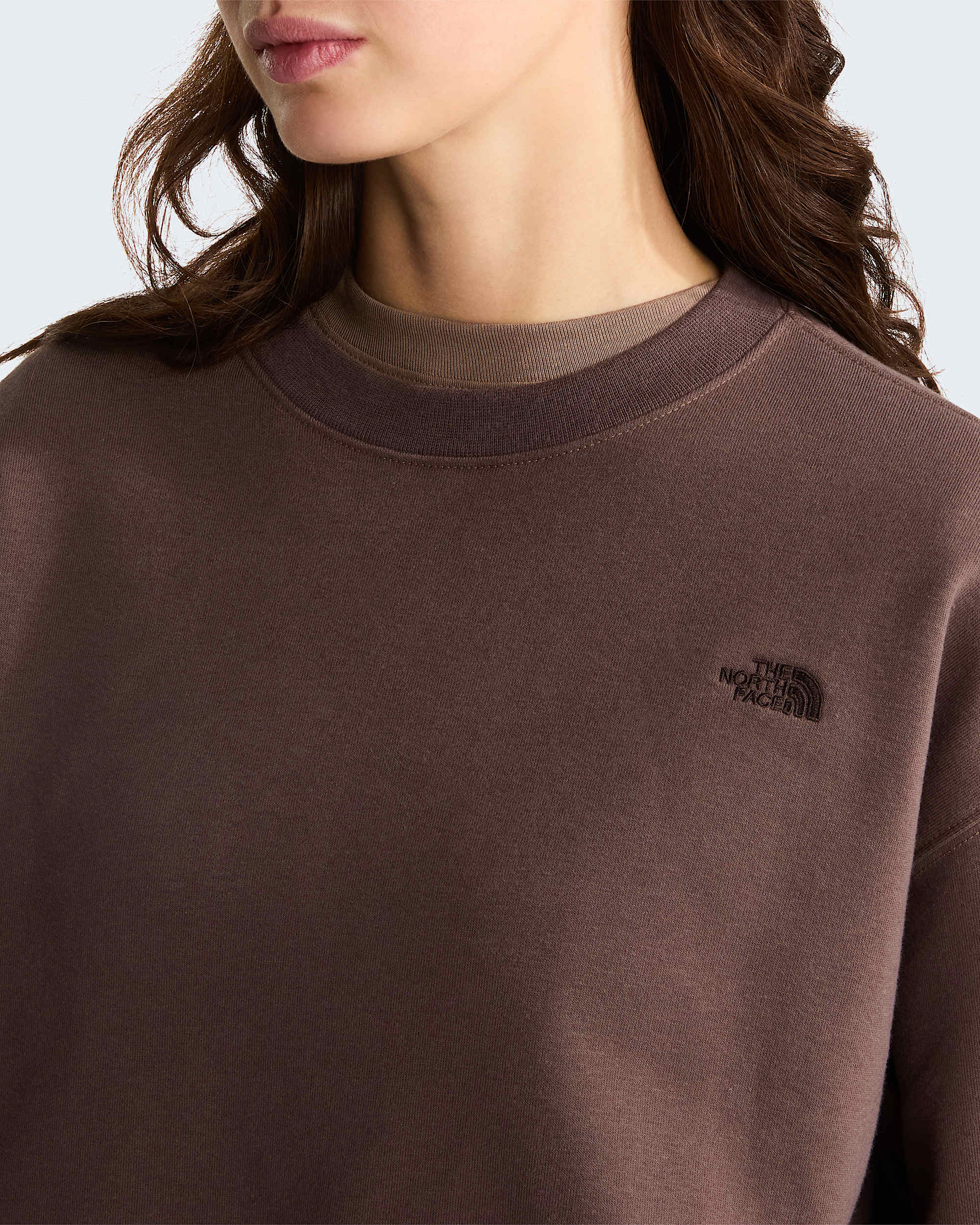 TNF Essential Simple Dome Boxy Oversized Sweatshirt voor dames TNF ALT4