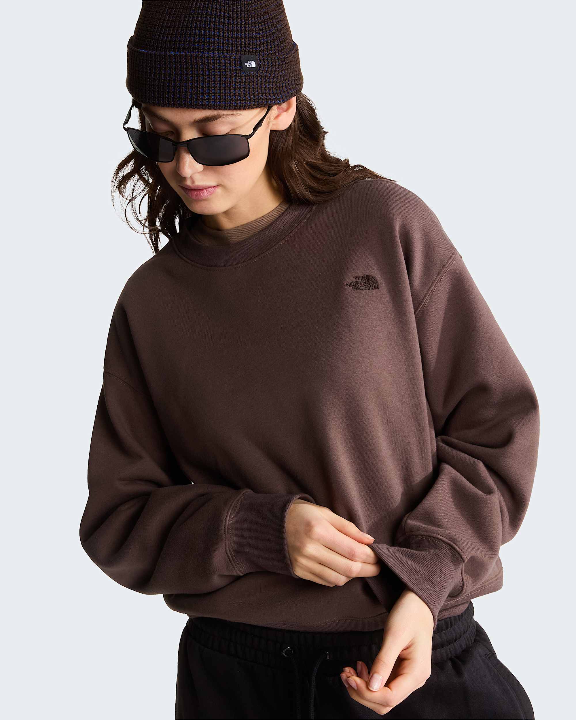 TNF Essential Simple Dome Boxy Oversized Sweatshirt voor dames TNF ALT5