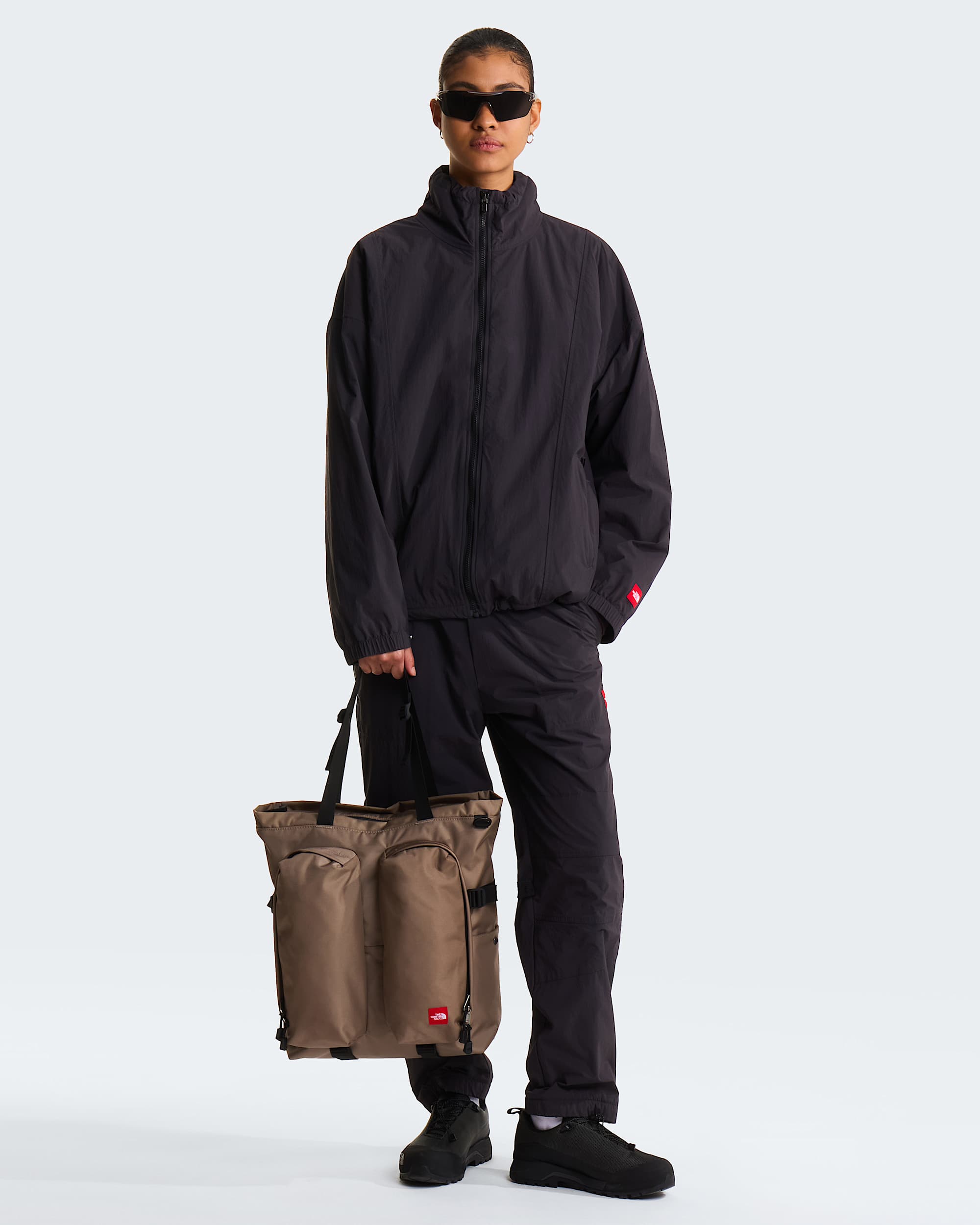 Giacca TNF Red Box in nylon foderata in pile unisex TNF ALT15