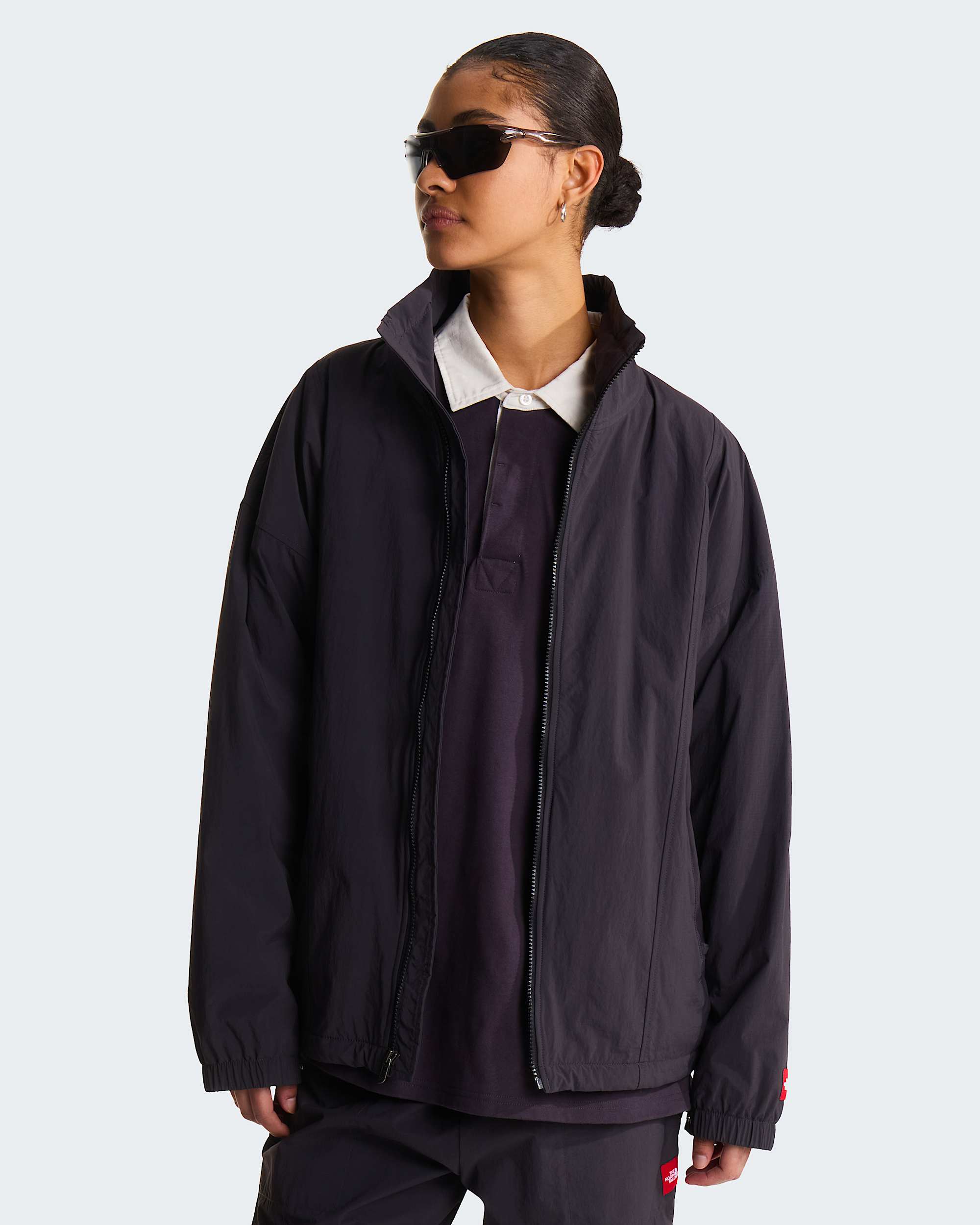 Giacca TNF Red Box in nylon foderata in pile unisex TNF ALT18