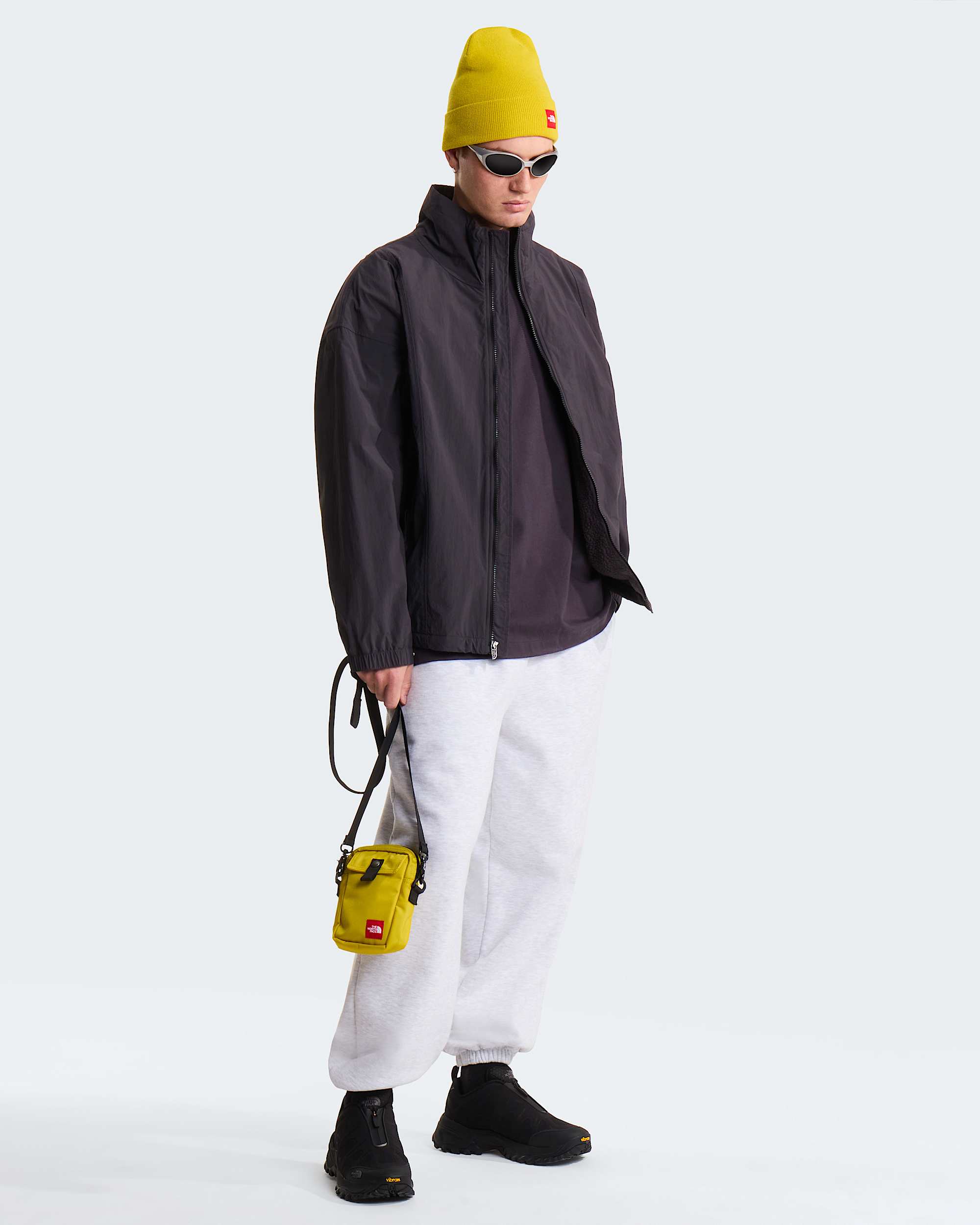 Giacca TNF Red Box in nylon foderata in pile unisex TNF ALT3