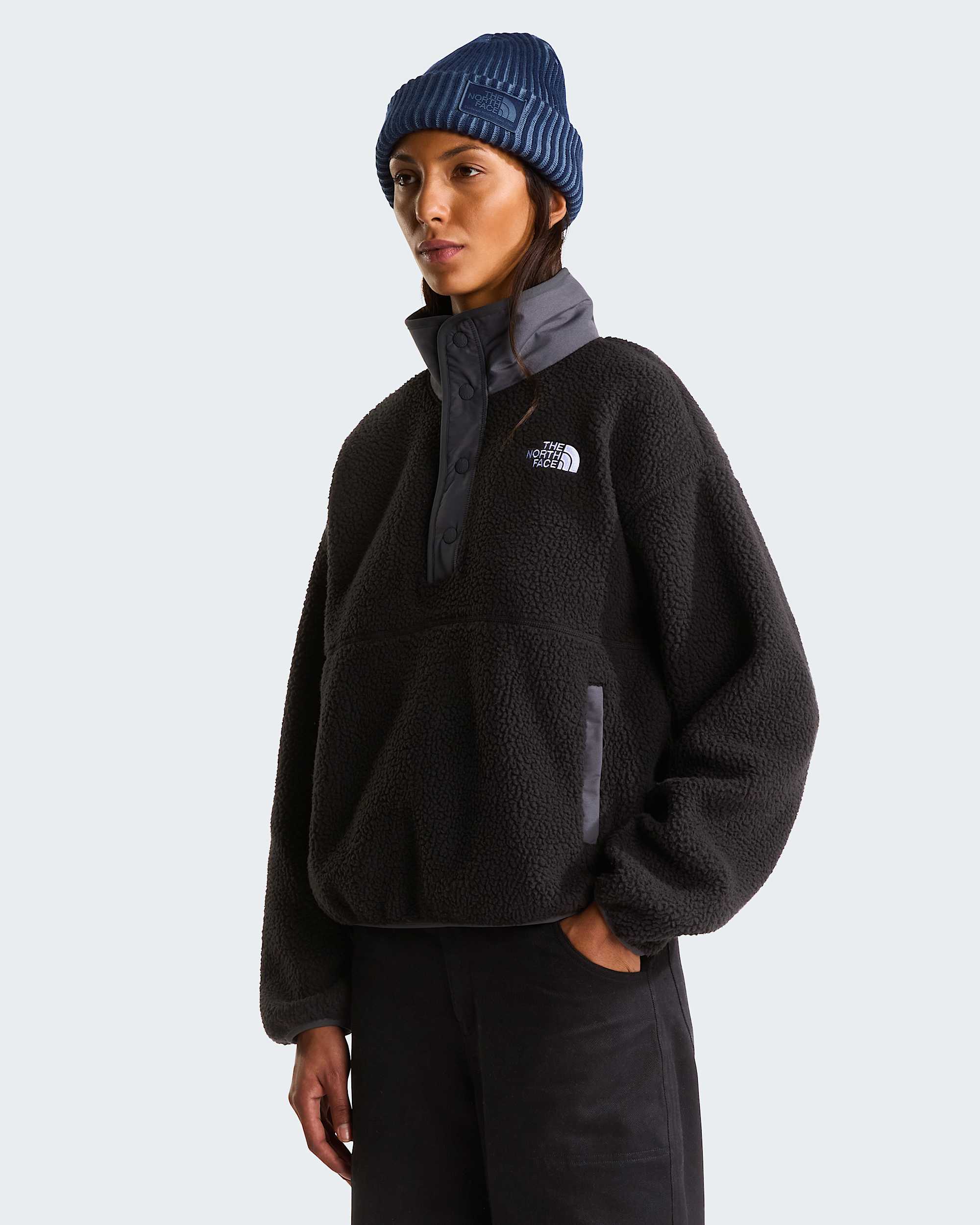 Cragmont fleecejack met halve drukknoopsluiting TNF HERO