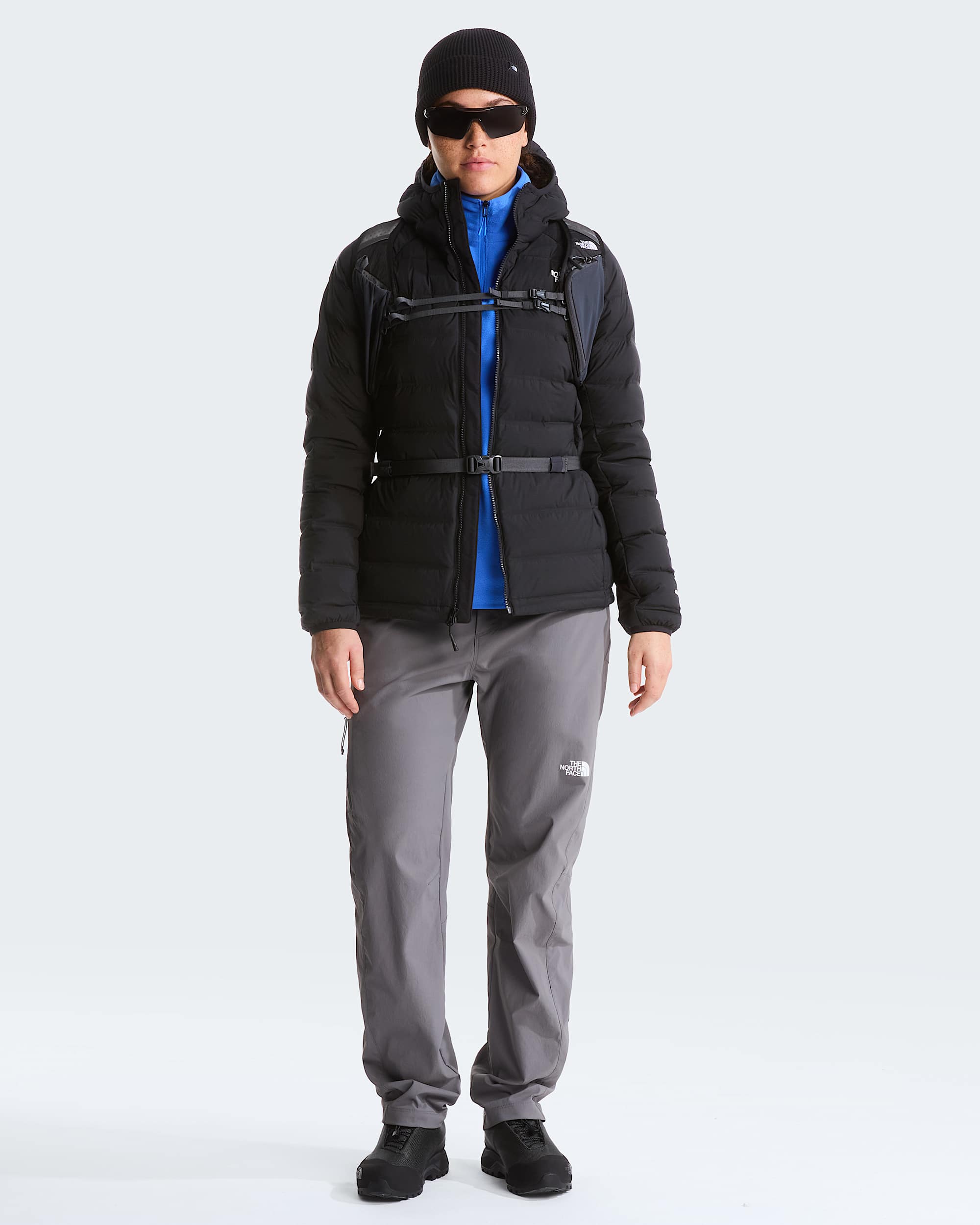 Veste  capuche en duvet stretch Abseil pour femme TNF ALT1