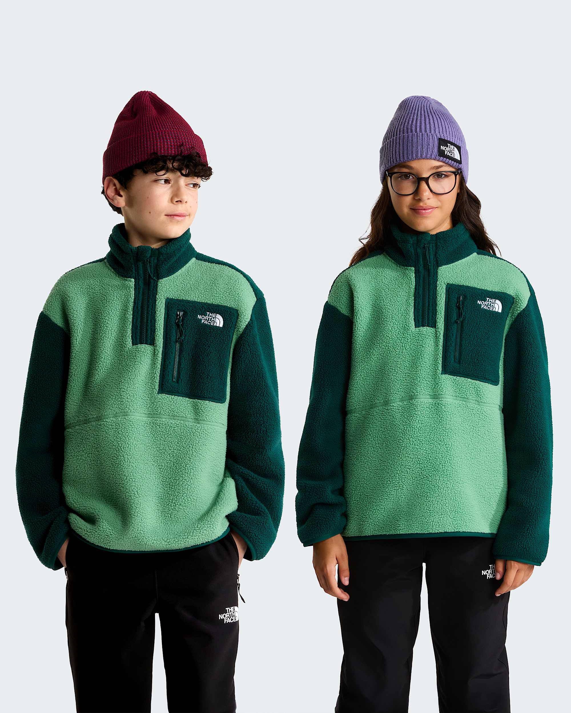 Yumiori 14 Zip Fleecejacke fr Teenager TNF HERO