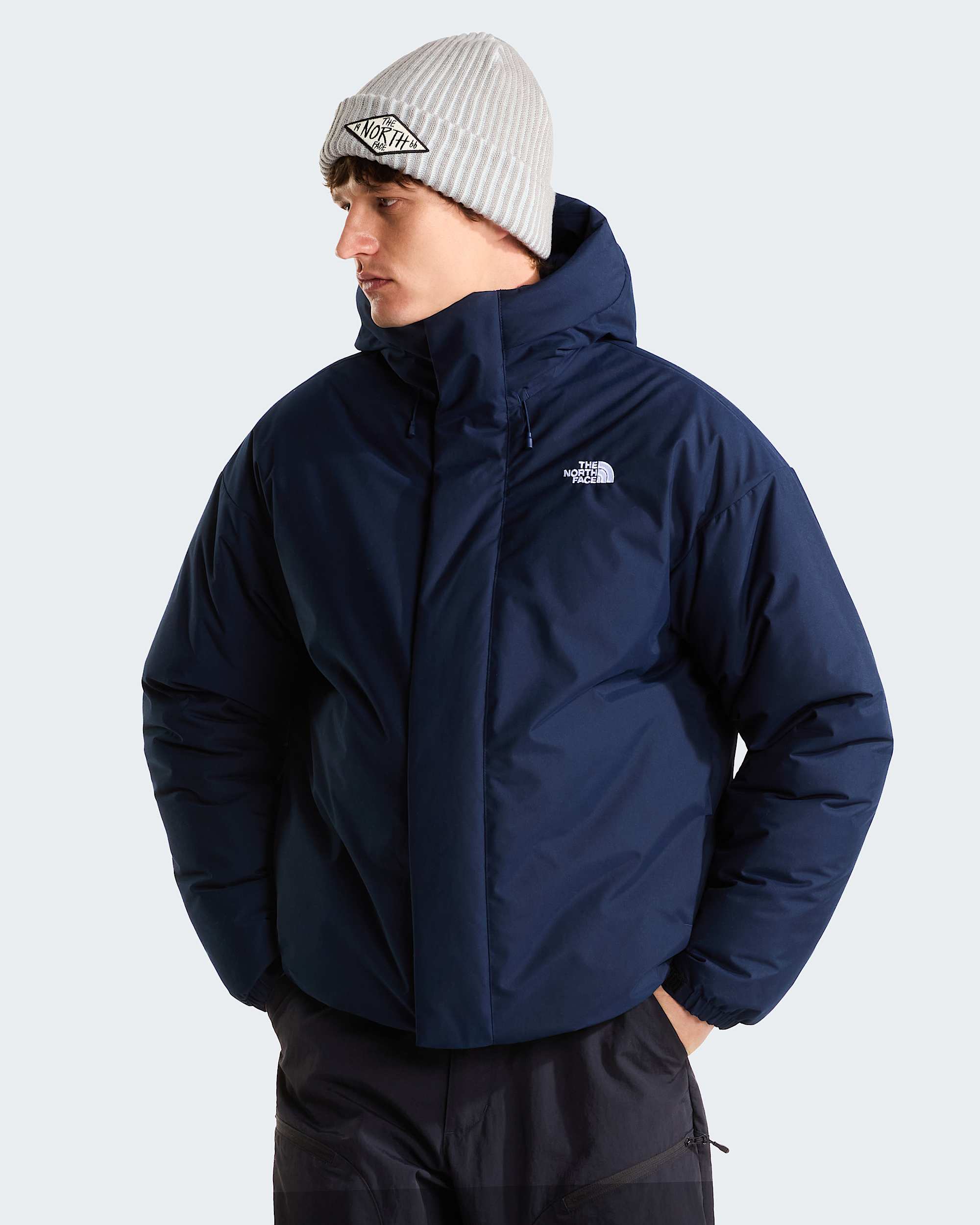 Mens Oversized Puffer Jacket TNF HERO