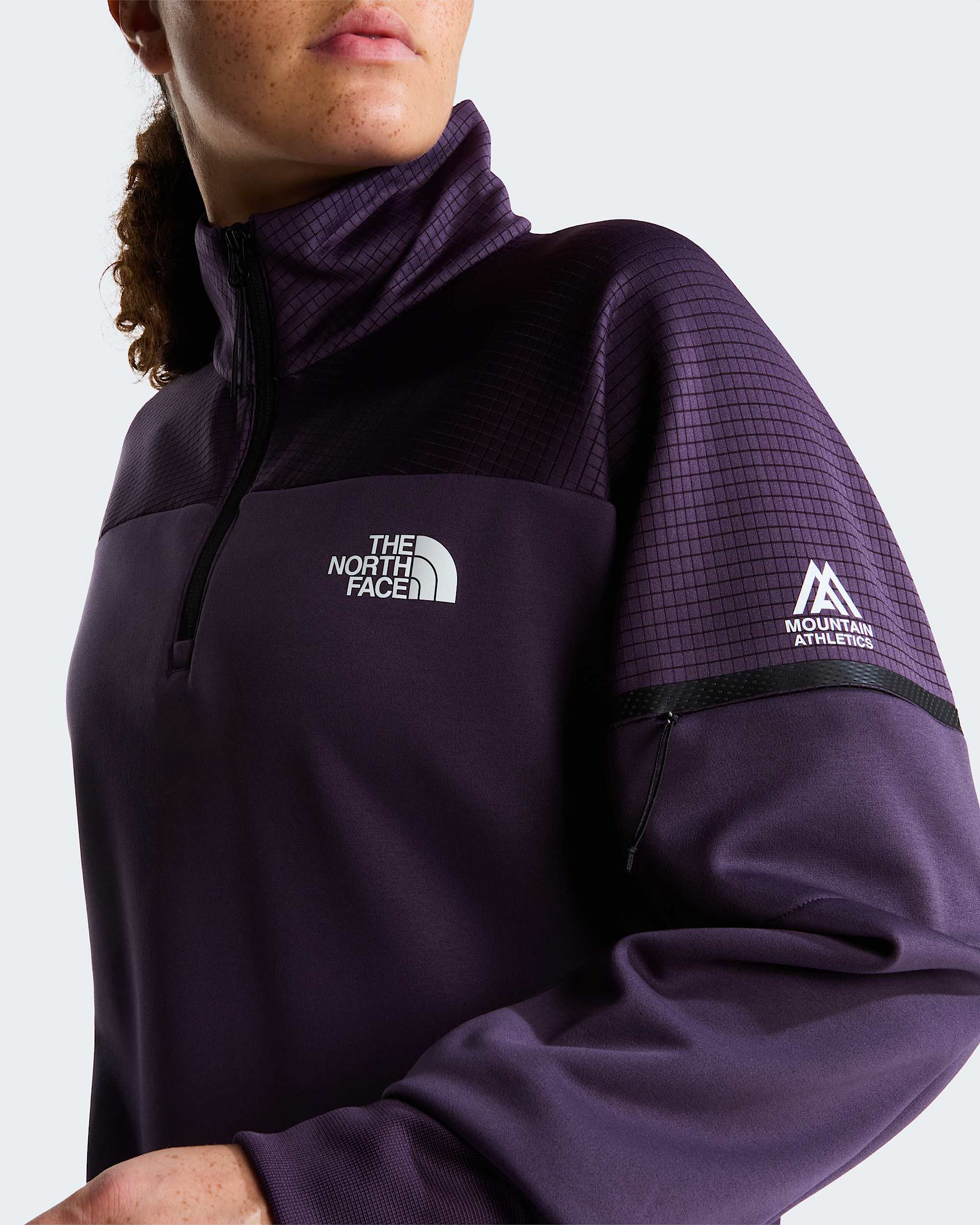 Mountain Athletics Fleece 20 met kwartrits voor dames TNF ALT4