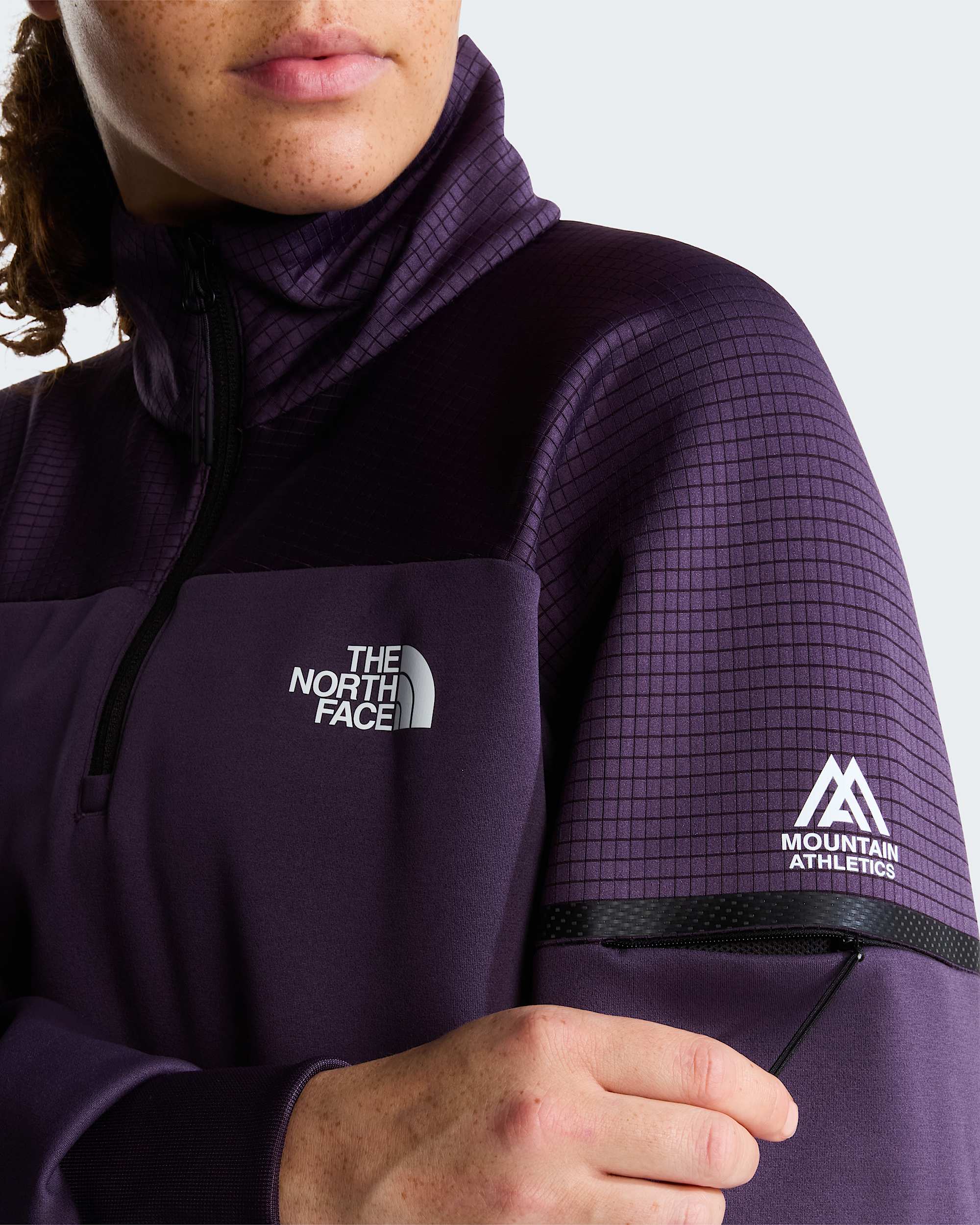 Mountain Athletics Fleece 20 met kwartrits voor dames TNF ALT5