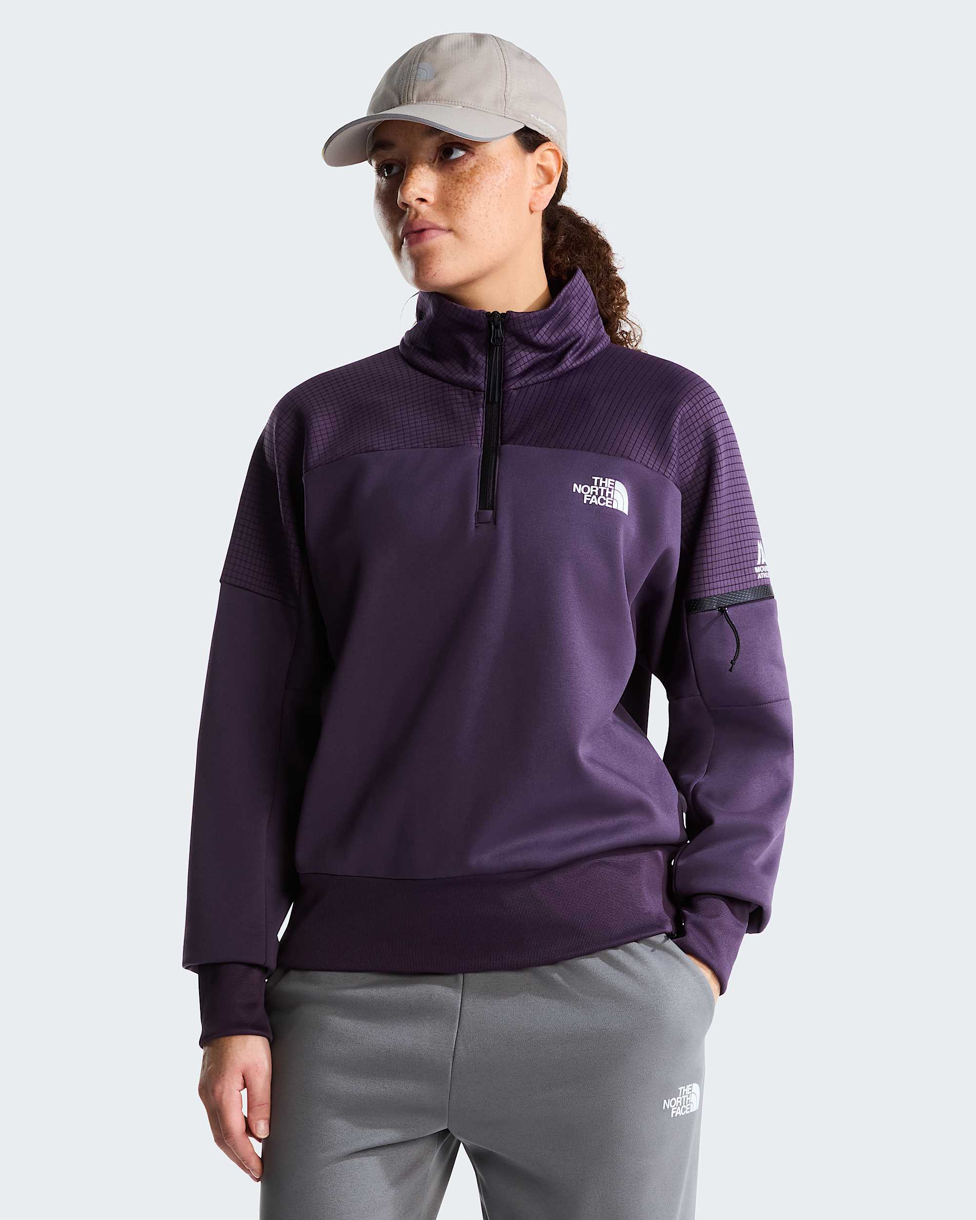 Mountain Athletics Fleece 20 met kwartrits voor dames TNF HERO