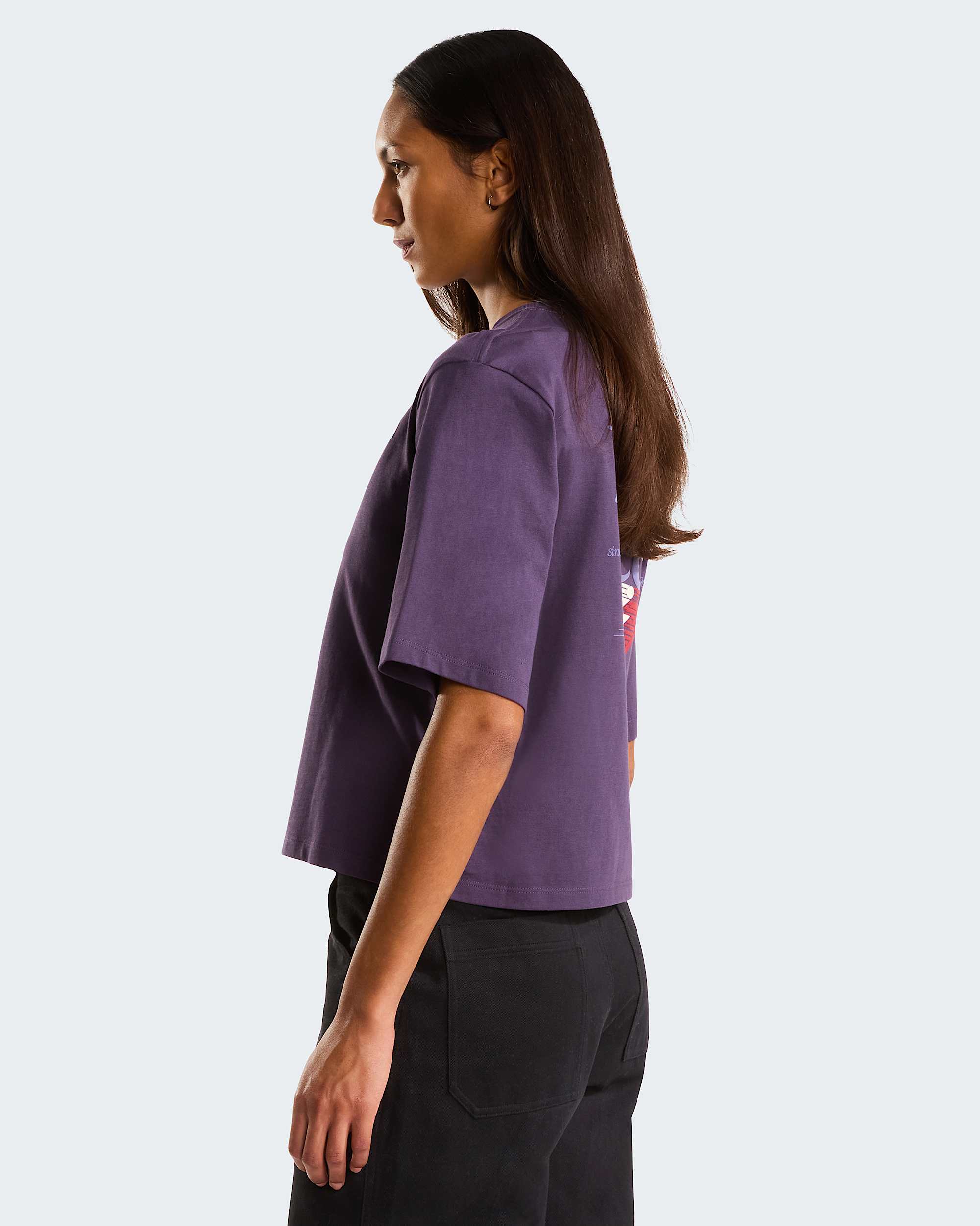 Retro Trail Boxy Graphic TShirt voor dames TNF ALT3