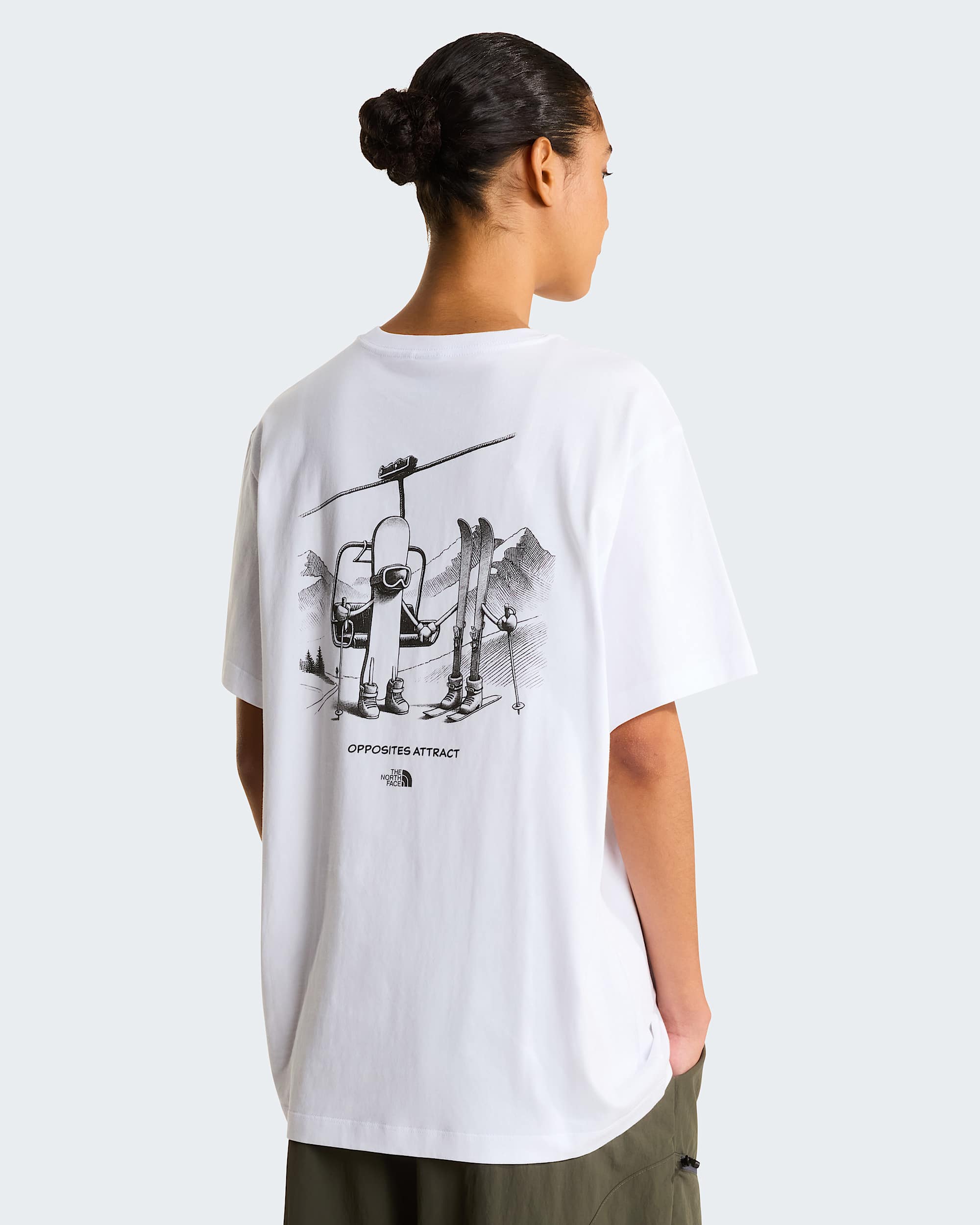 Unisex Opposites Attract Relaxed Graphic TShirt TNF ALT12