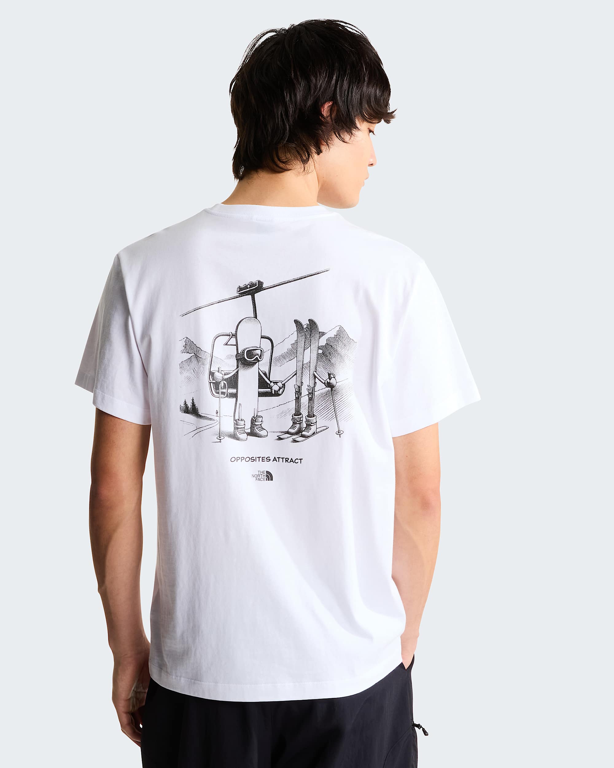 Unisex Opposites Attract Relaxed Graphic TShirt TNF ALT2