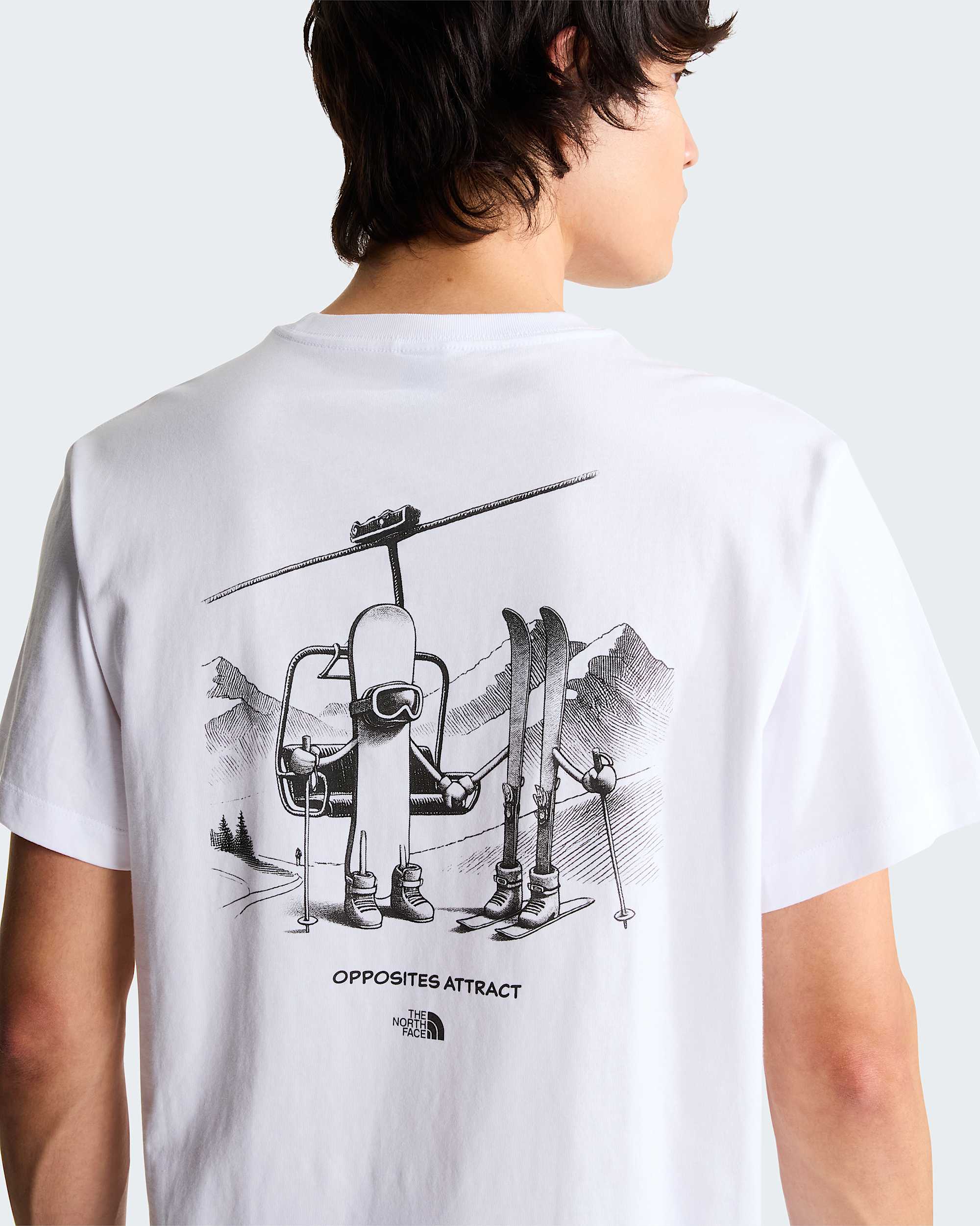 Unisex Opposites Attract Relaxed Graphic TShirt TNF ALT7