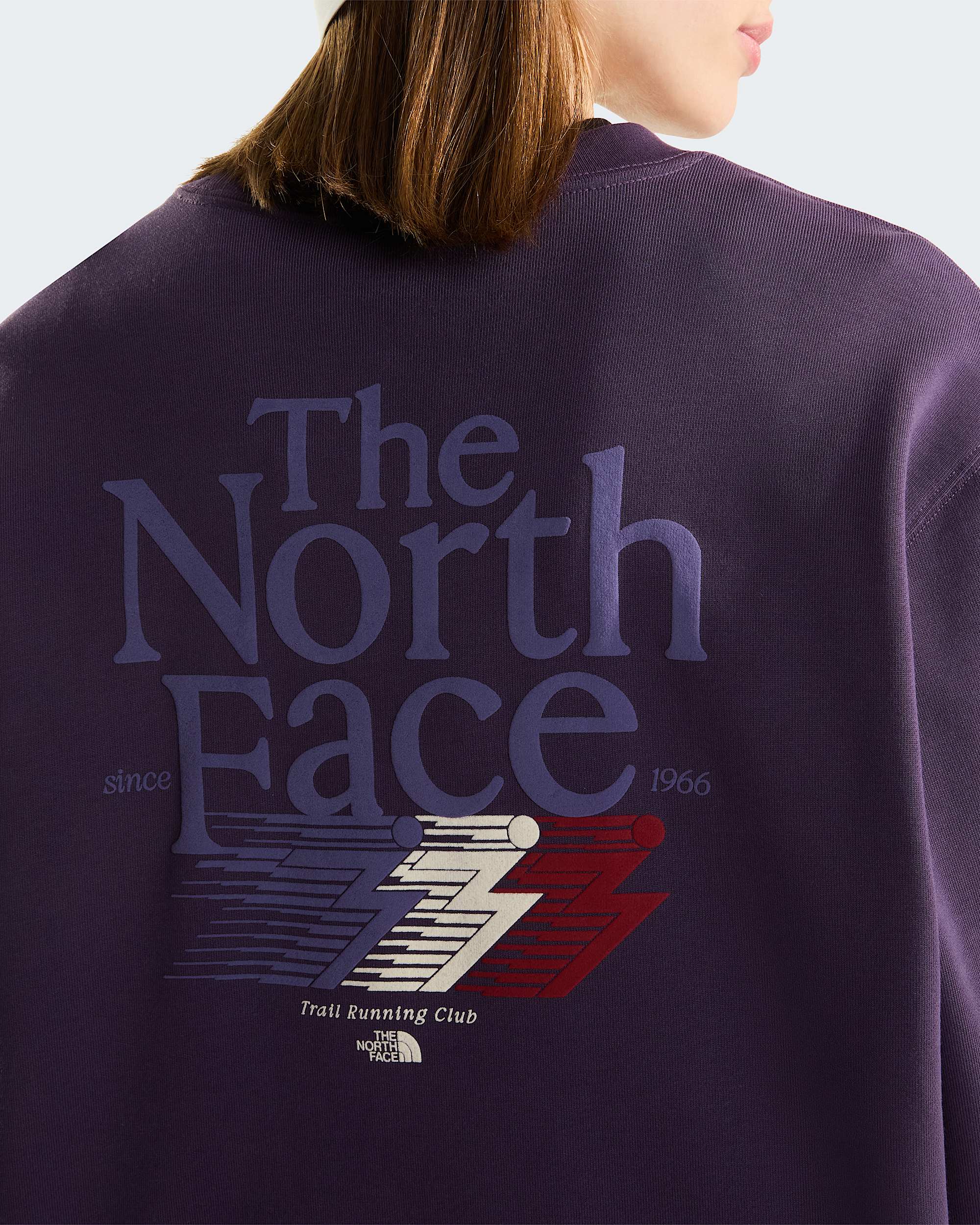 Retro Trail Relaxed Graphic Sweatshirt voor dames TNF ALT5