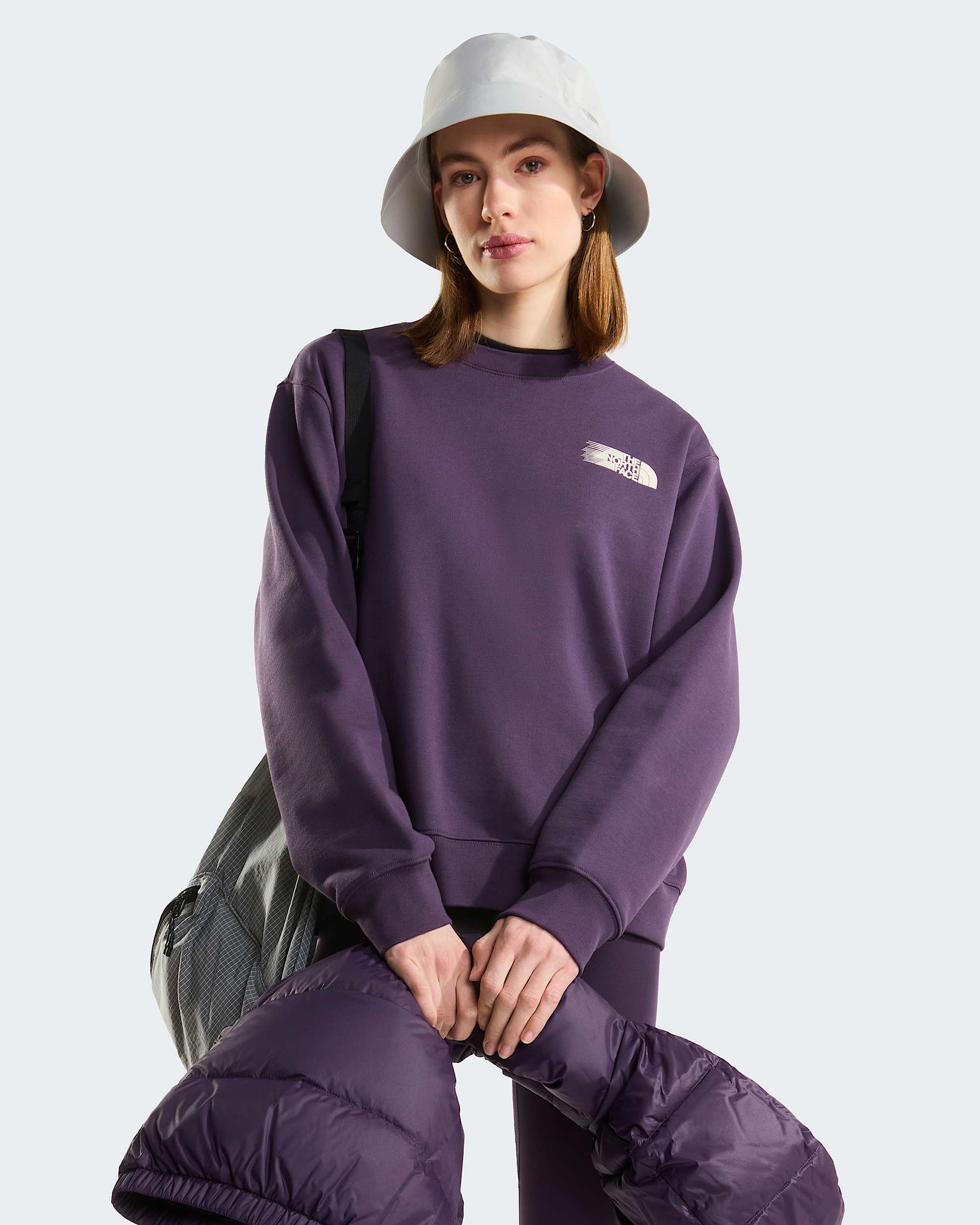 Retro Trail Relaxed Graphic Sweatshirt voor dames TNF ALT6