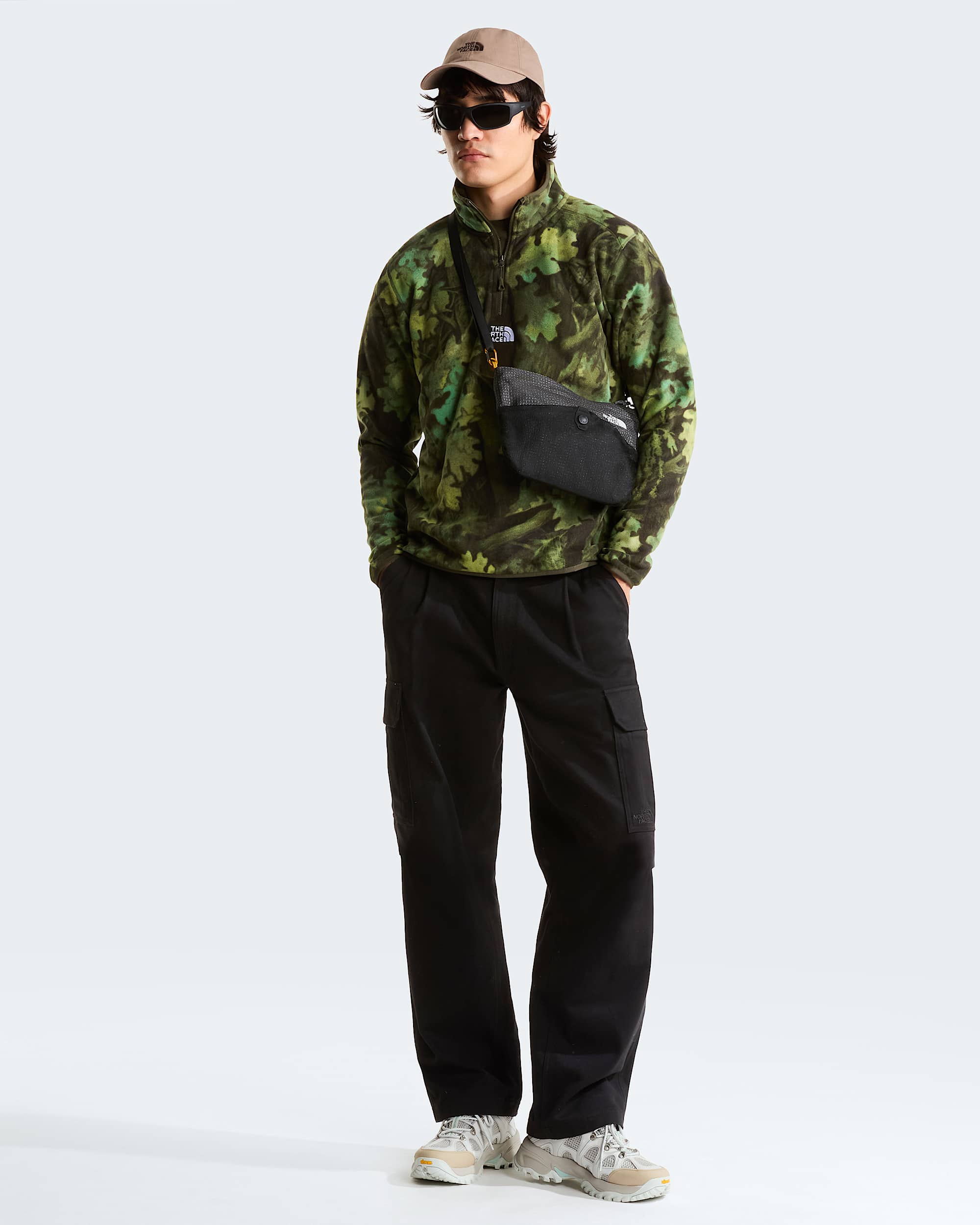 Polaire Glacier Novelty  fermeture zippe 14 avec logo imprim pour homme TNF ALT1